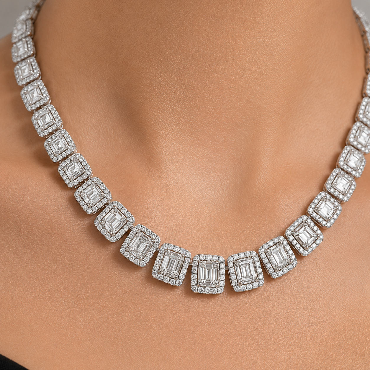 White Gold Diamond Necklace