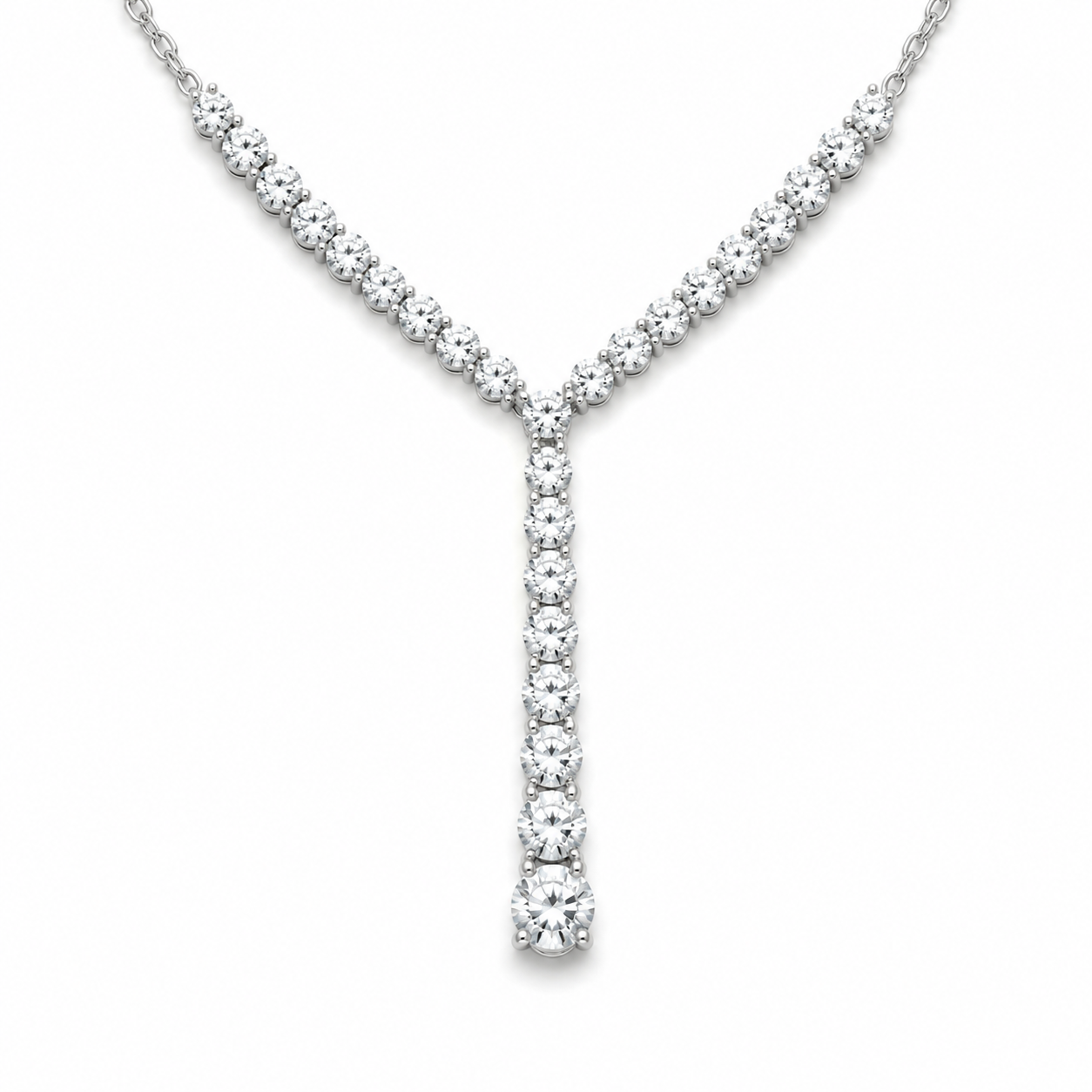 White Gold Diamond Necklace