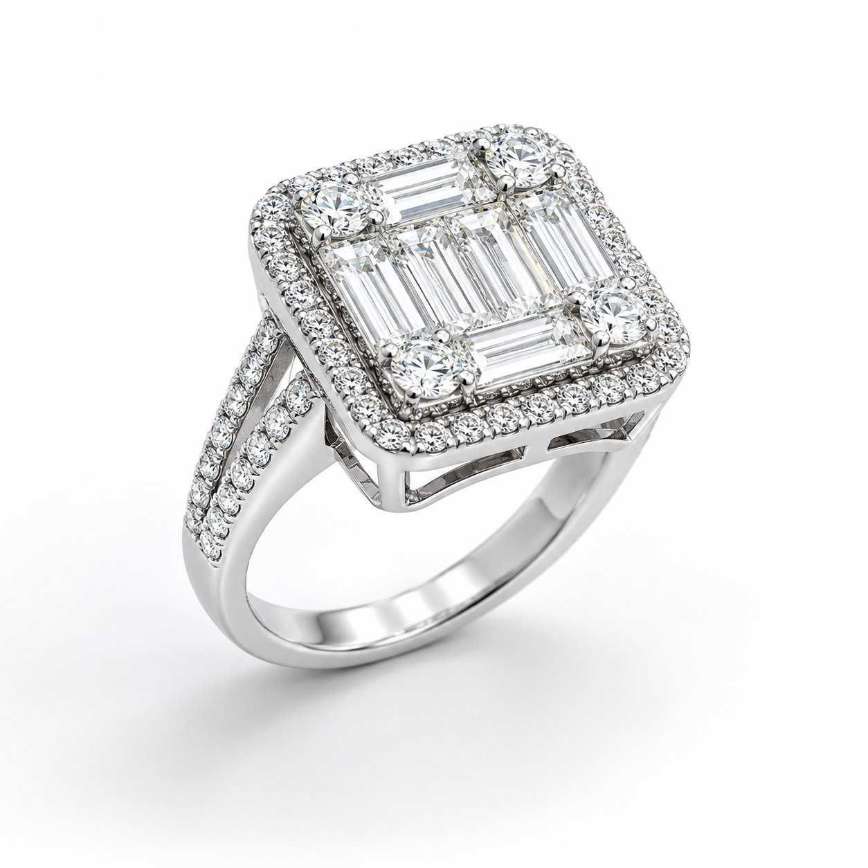 White Gold Diamond Ring
