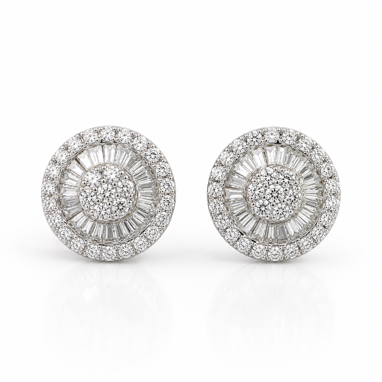 White Gold Diamond Earrings