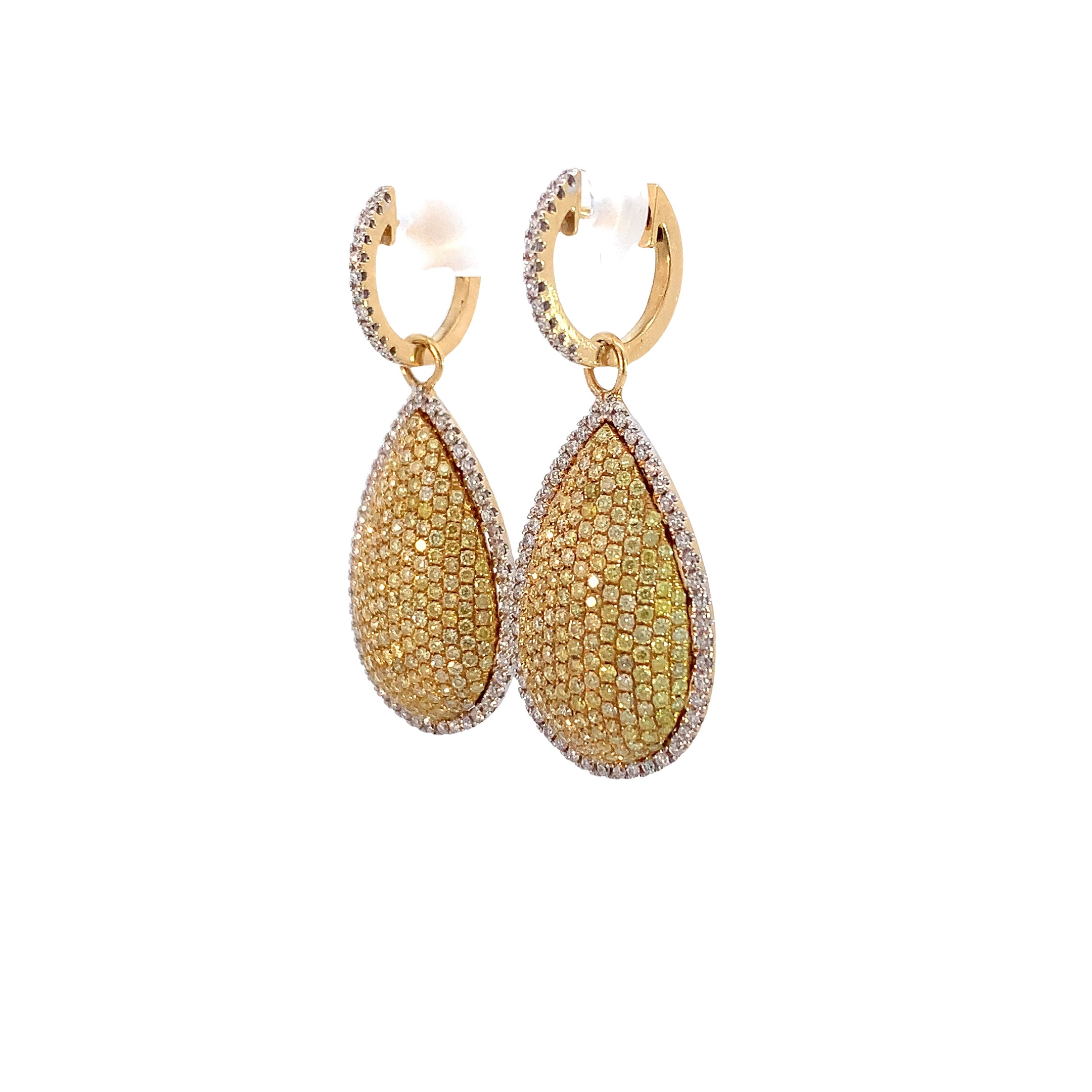 YELLOW DIAMOND EARRINGS