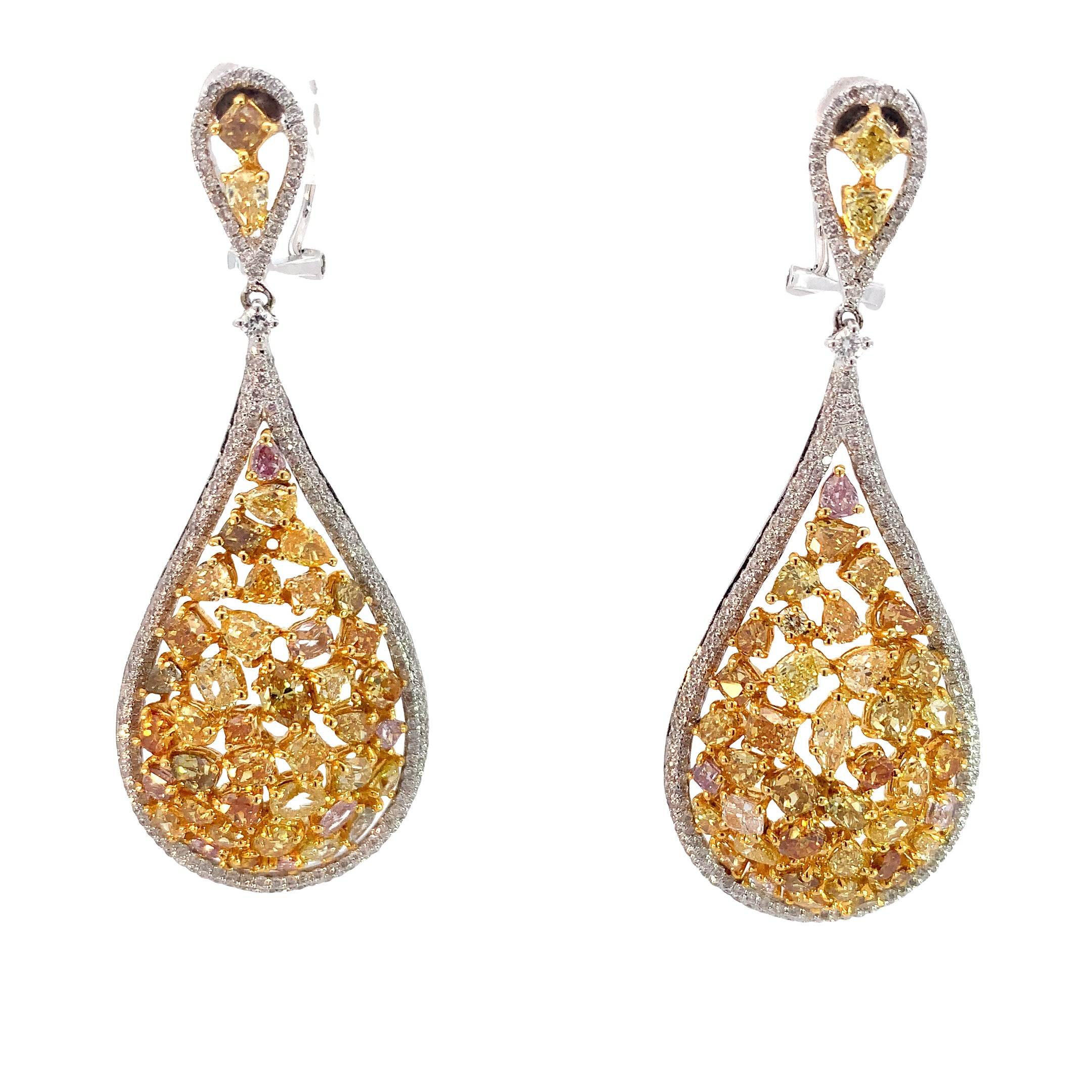 YELLOW DIAMOND EARRINGS