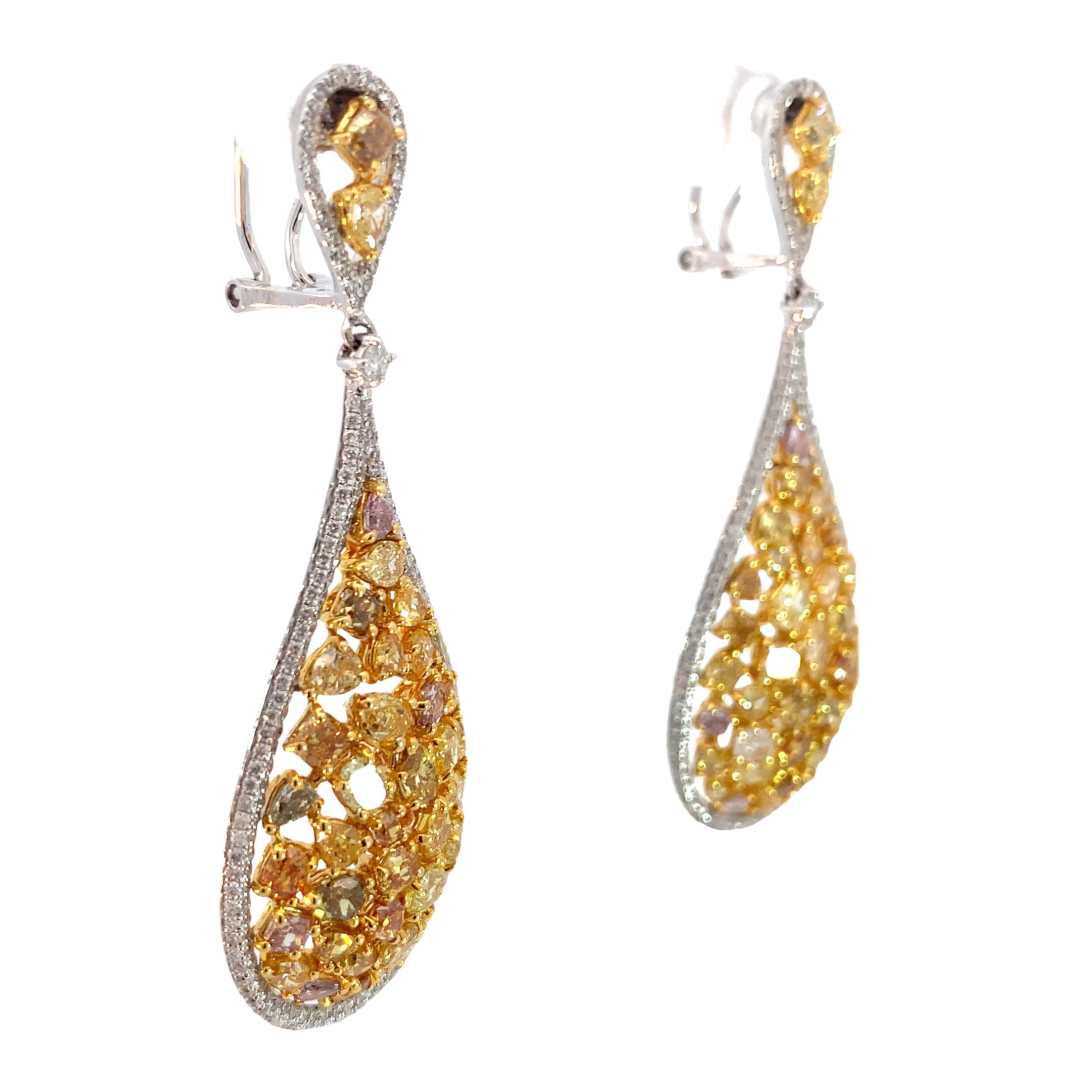 YELLOW DIAMOND EARRINGS