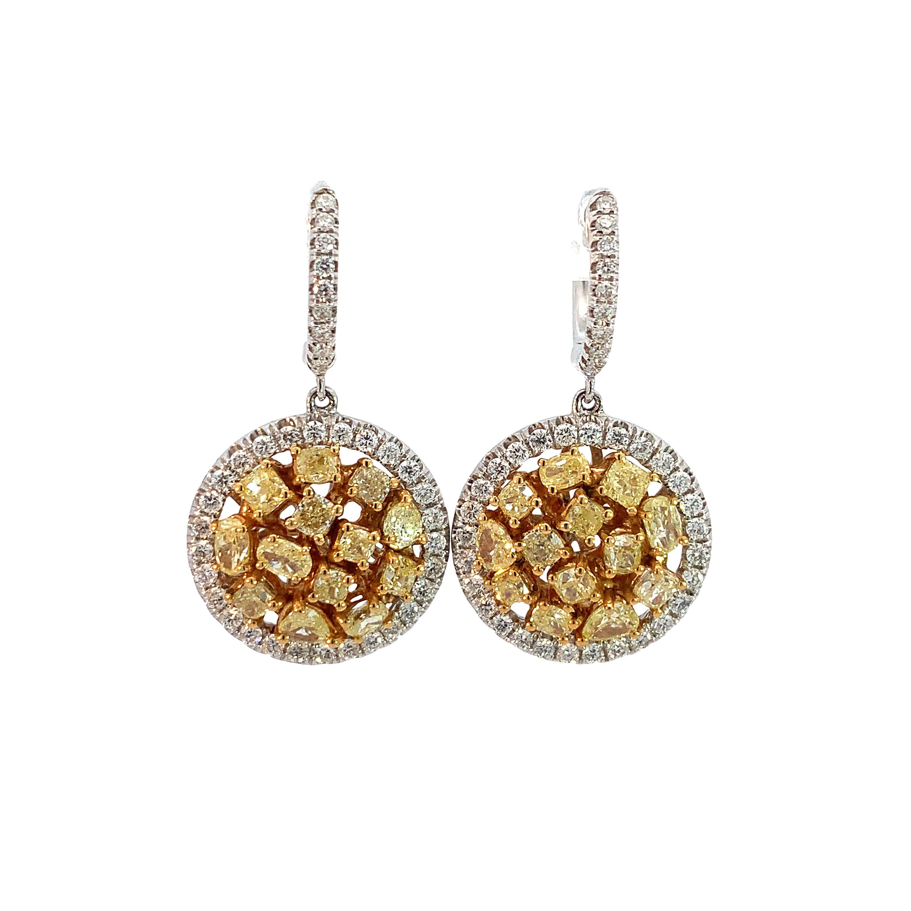 YELLOW DIAMOND EARRINGS