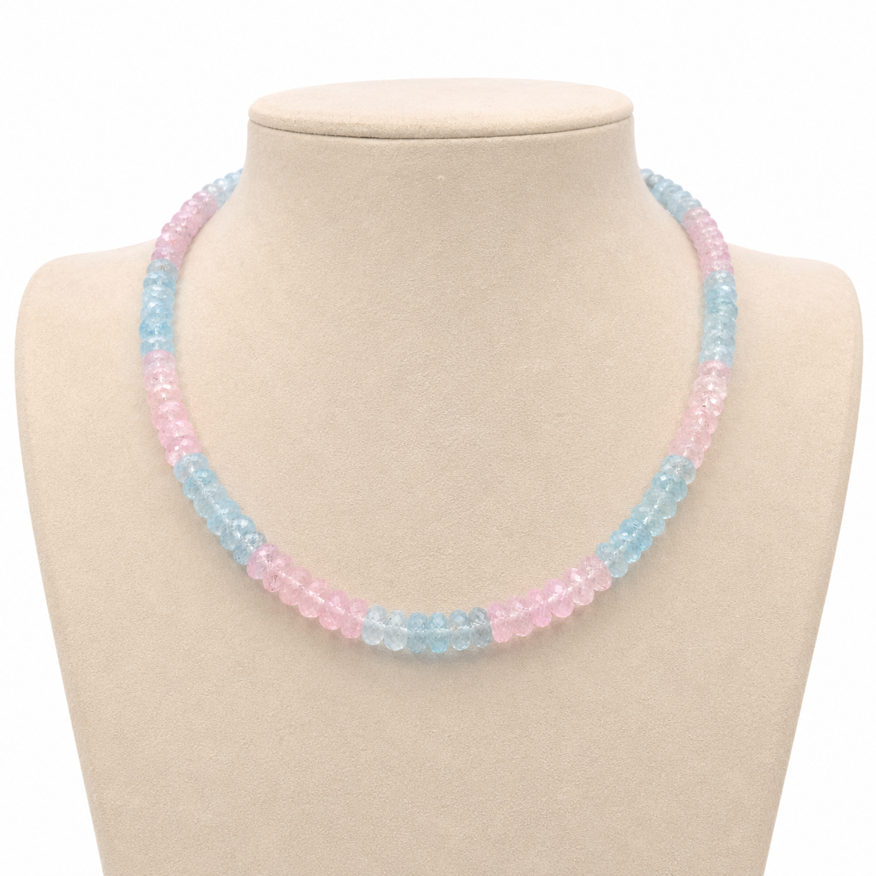 Aquamarine and Morganite Necklace