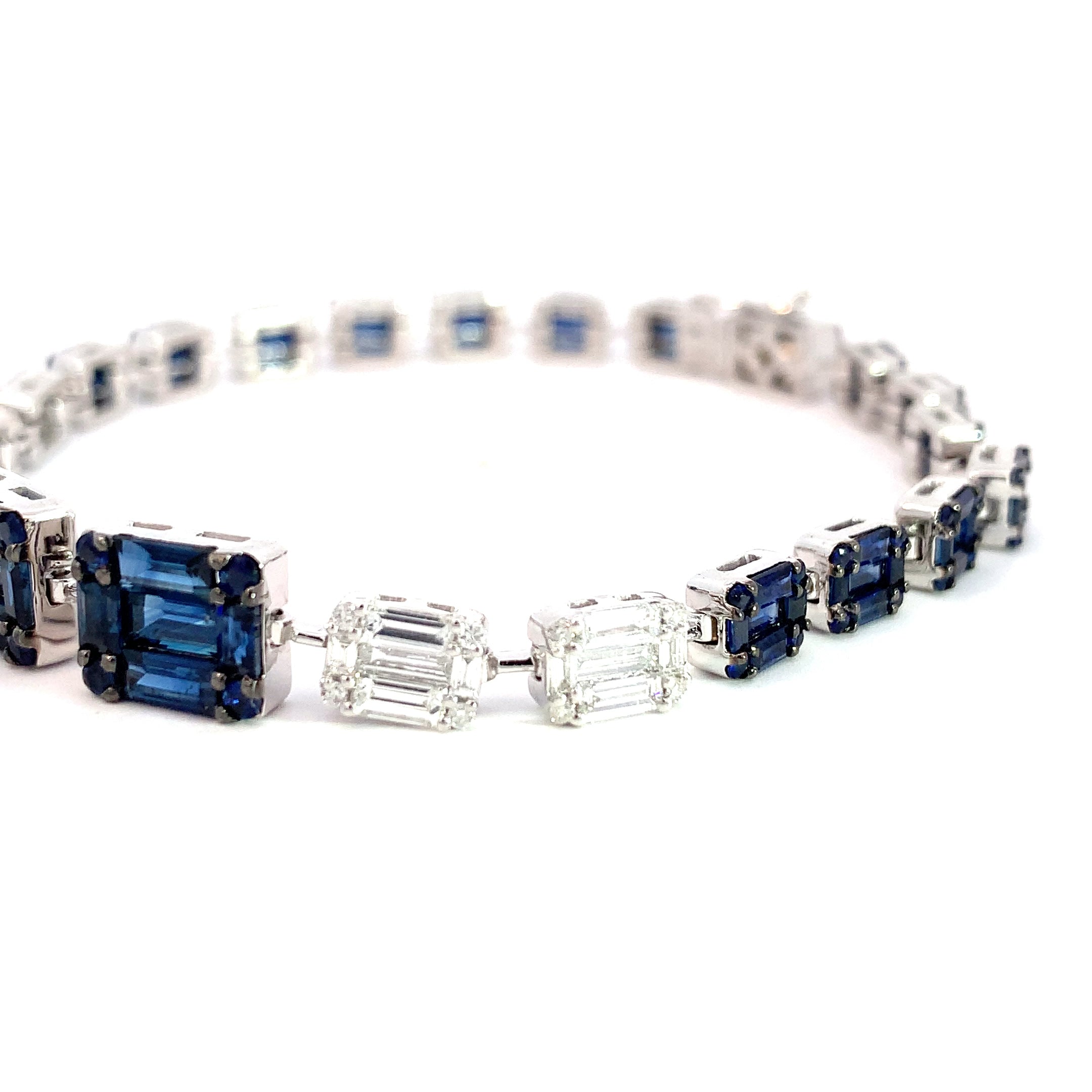 DIAMOND SAPPHIRE BRACELET