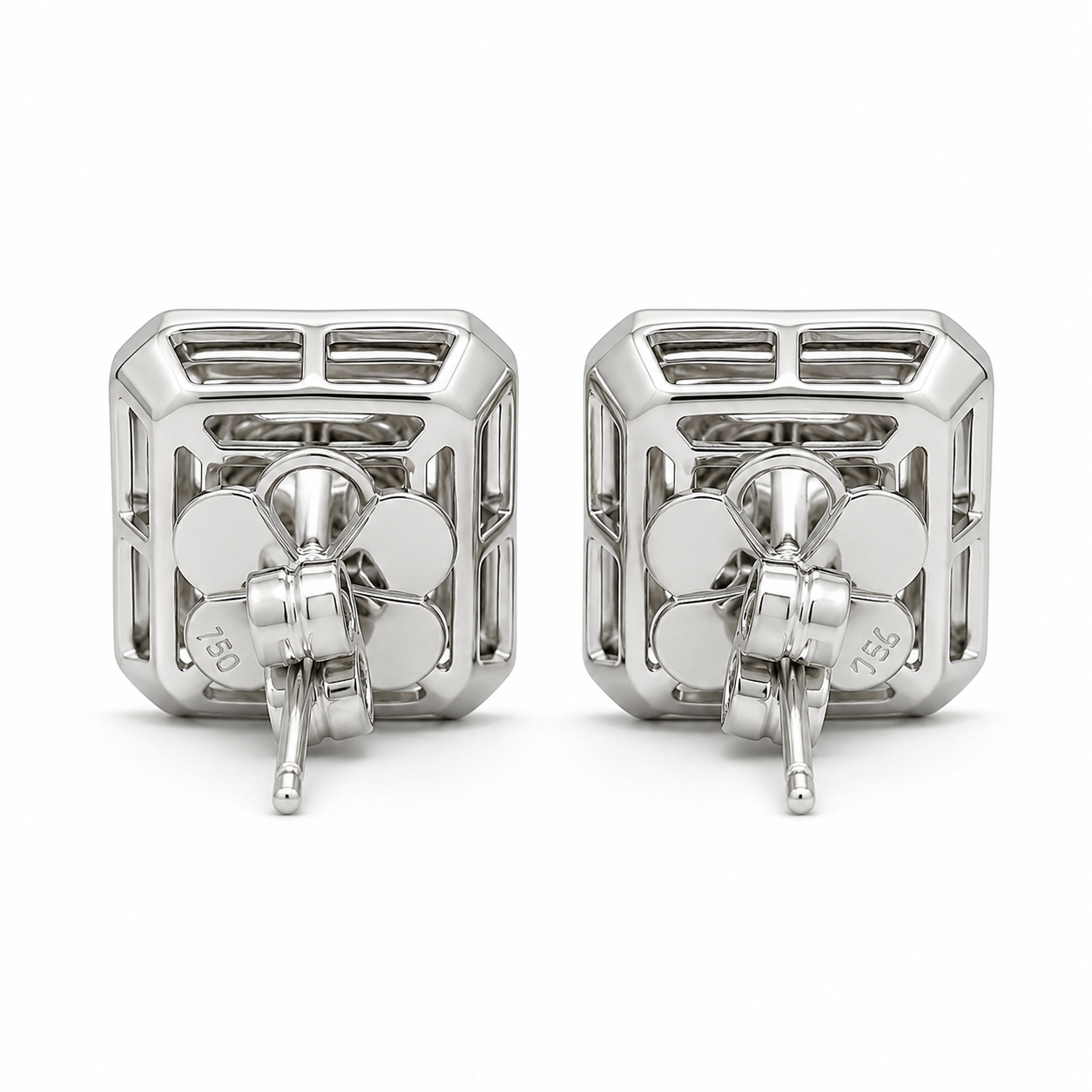 White Gold Diamond Earrings