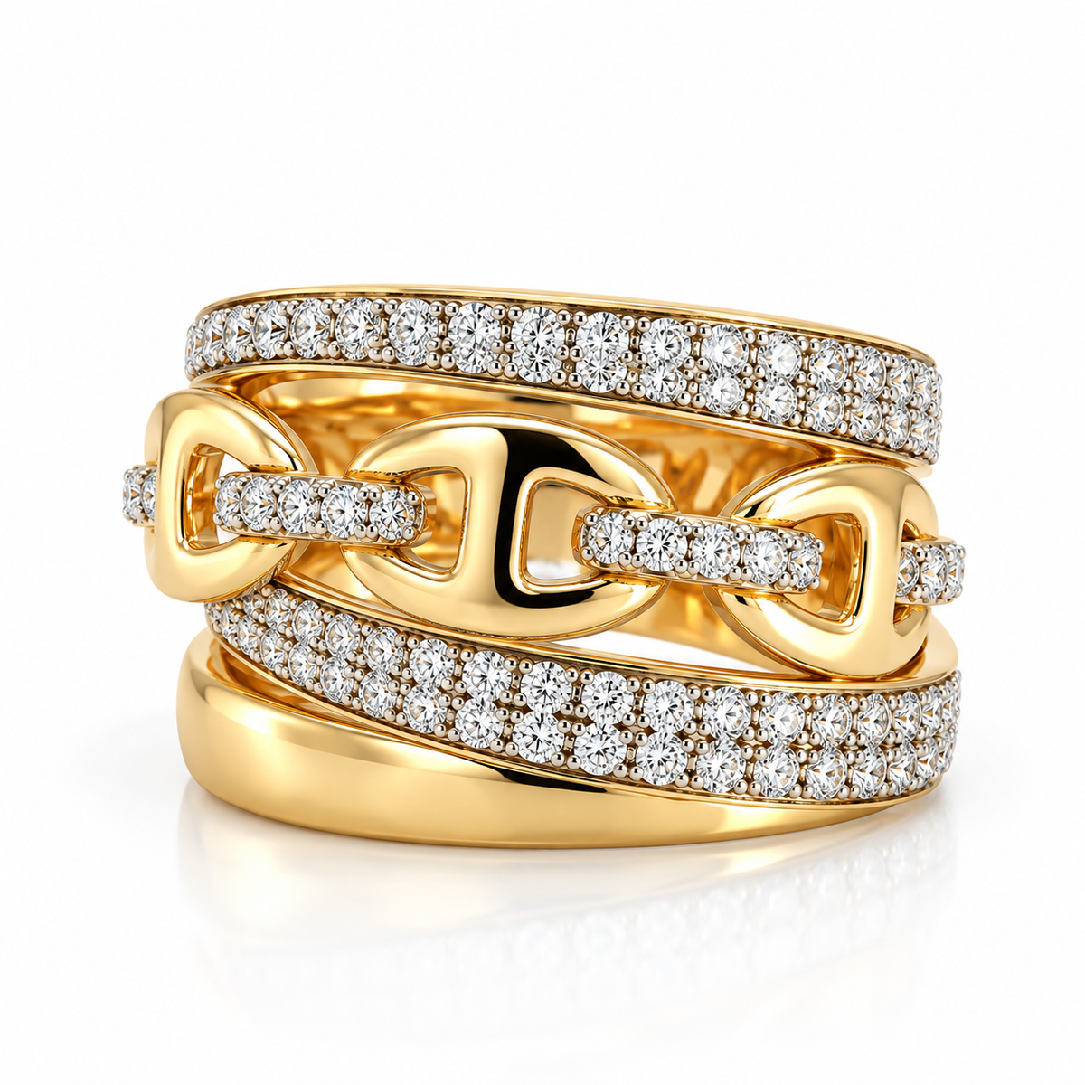Yellow Gold Diamond Rind