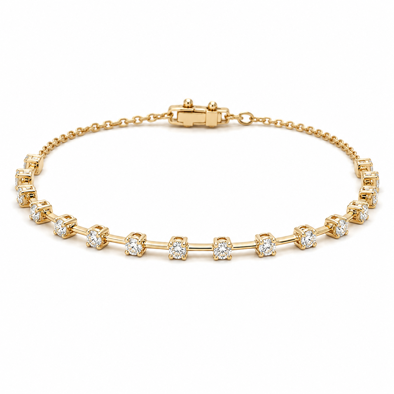 Yellow Gold Diamond Bracelet