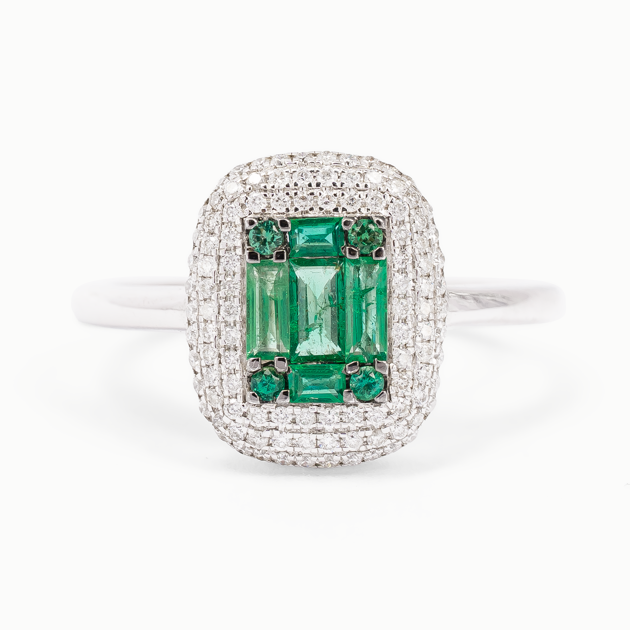 EMERALD SQUARE RING
