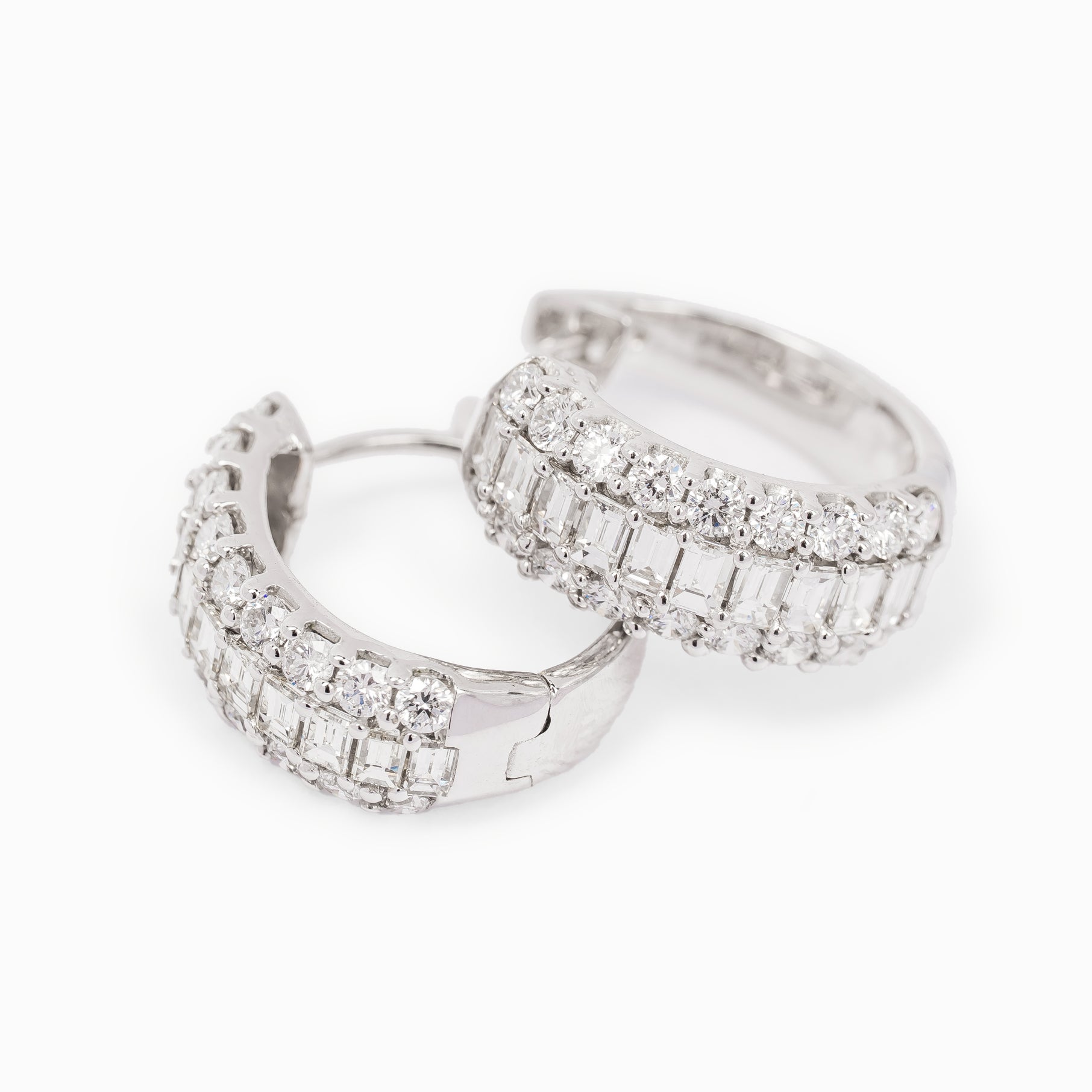 DIAMOND HOOP EARRINGS
