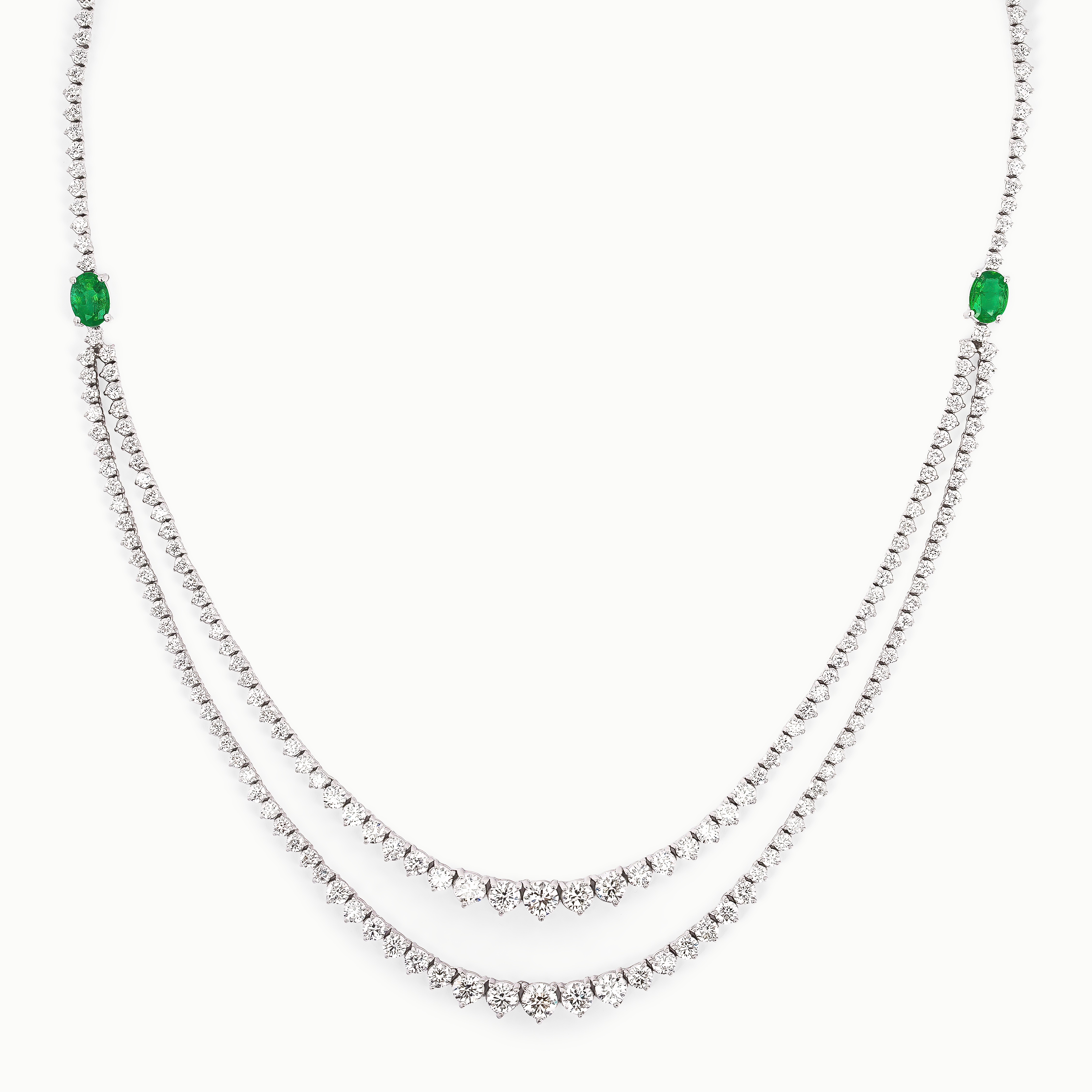 EMERALD DIAMOND NECKLACE