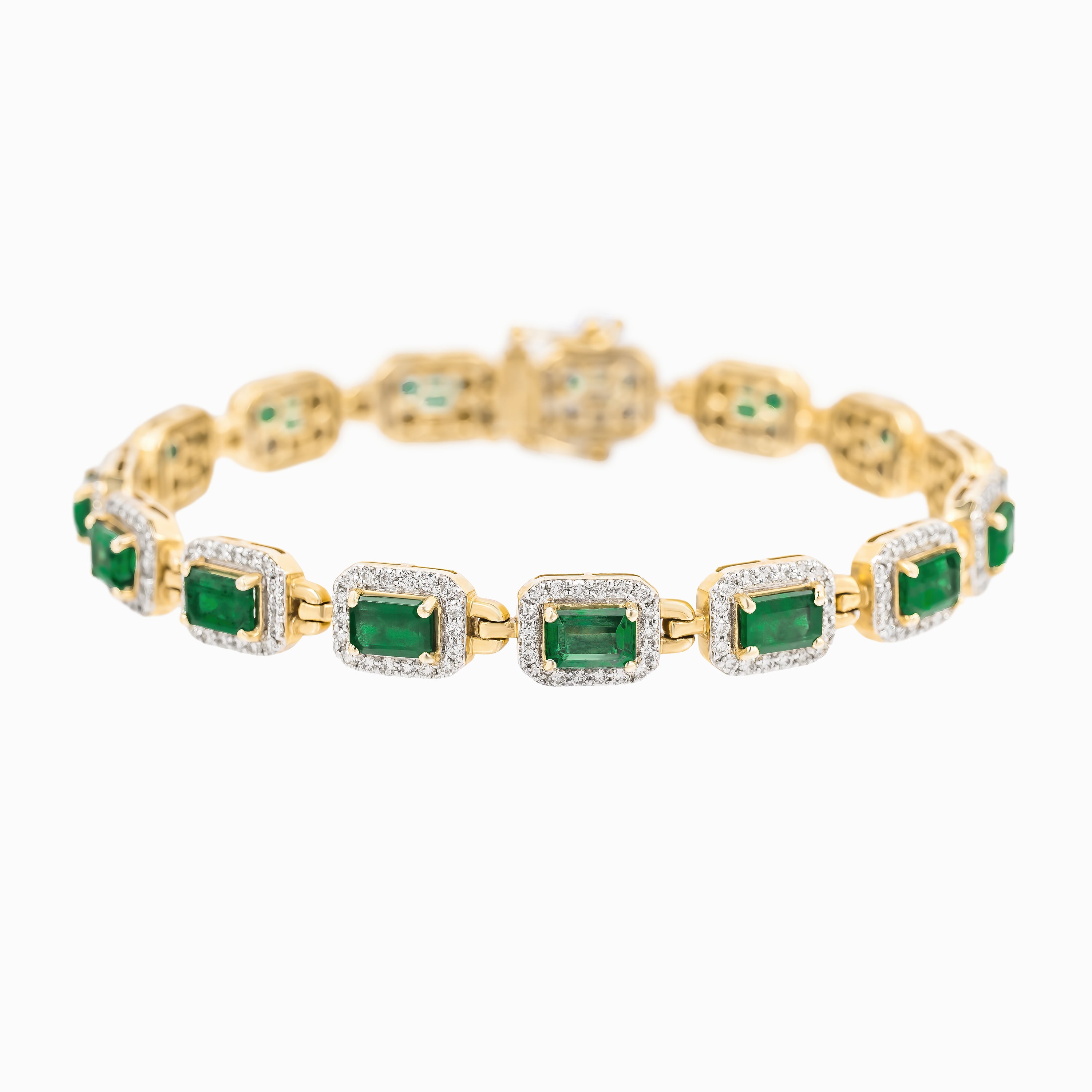 EMERALD AND DIAMOND BRACELET