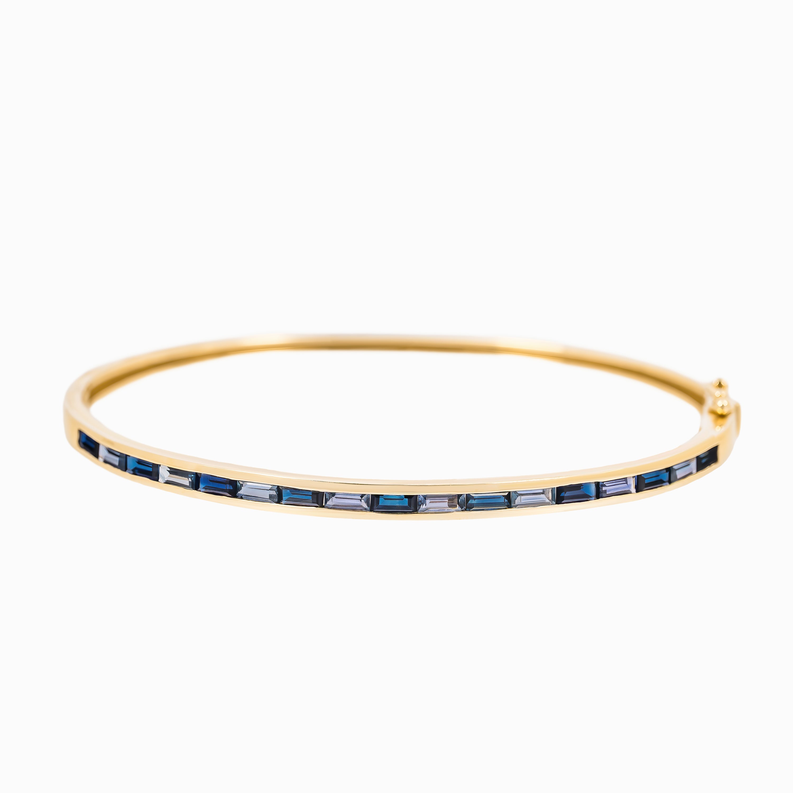 SAPPHIRE GOLD BANGLE
