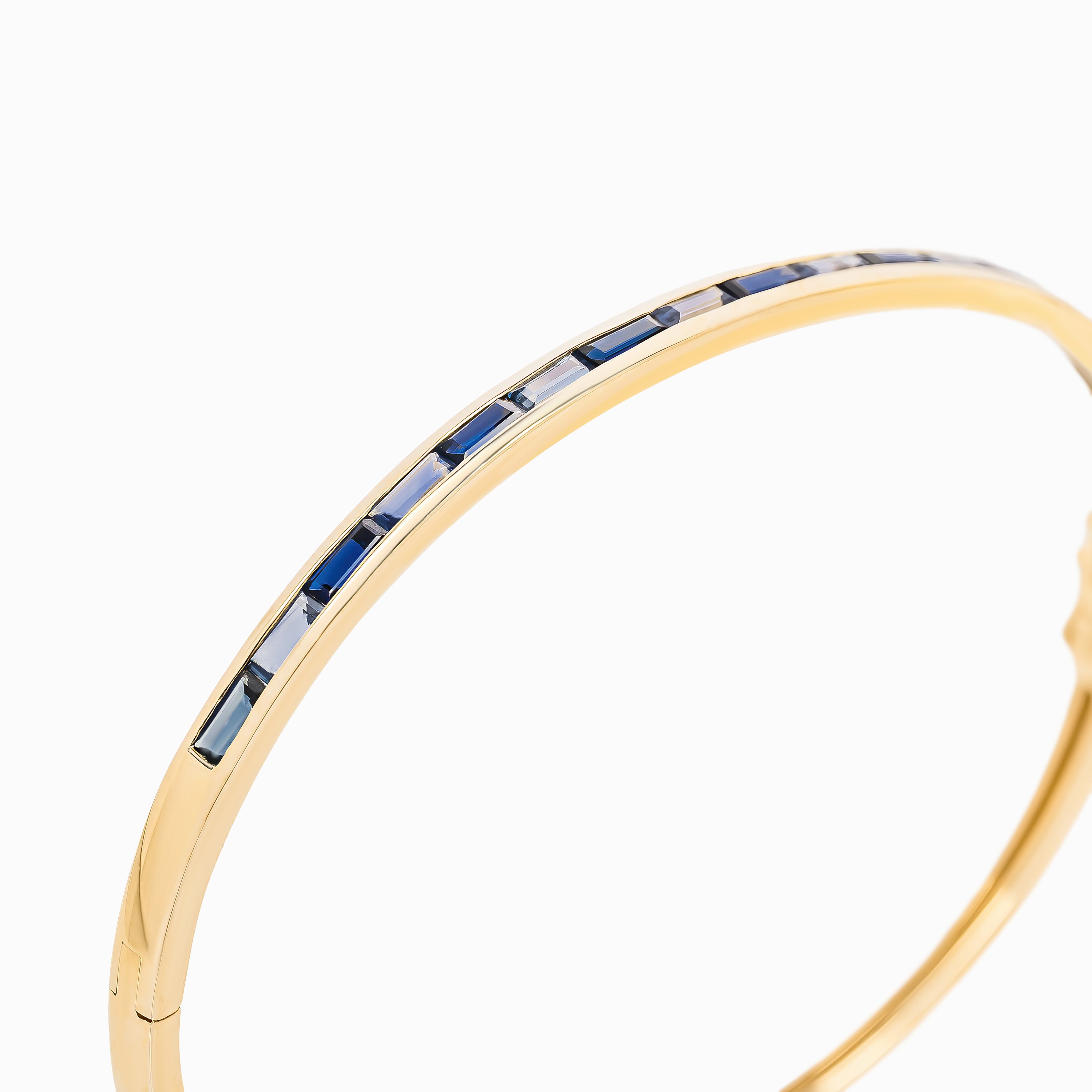 SAPPHIRE GOLD BANGLE