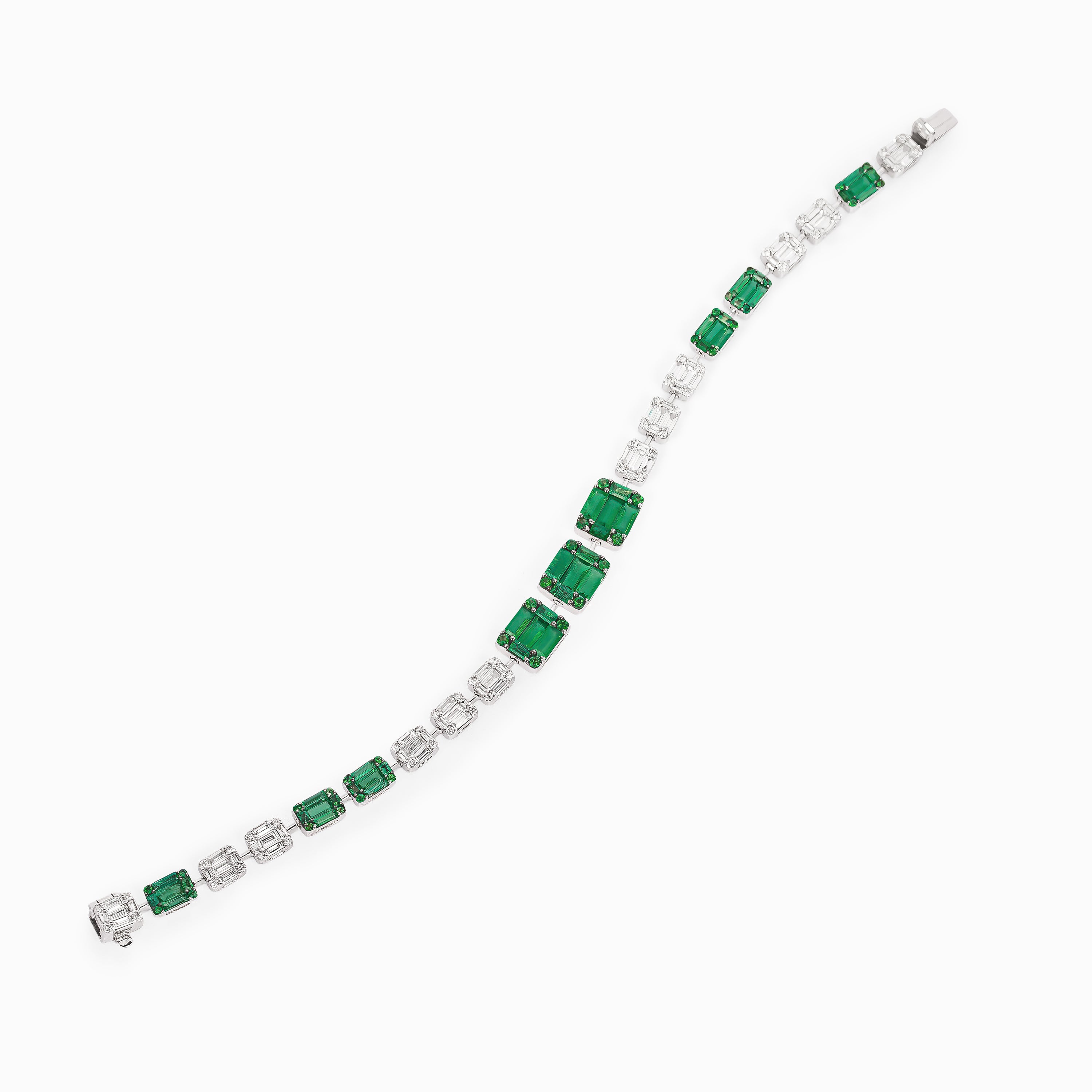 EMERALD TRIO DIAMOND BRACELET