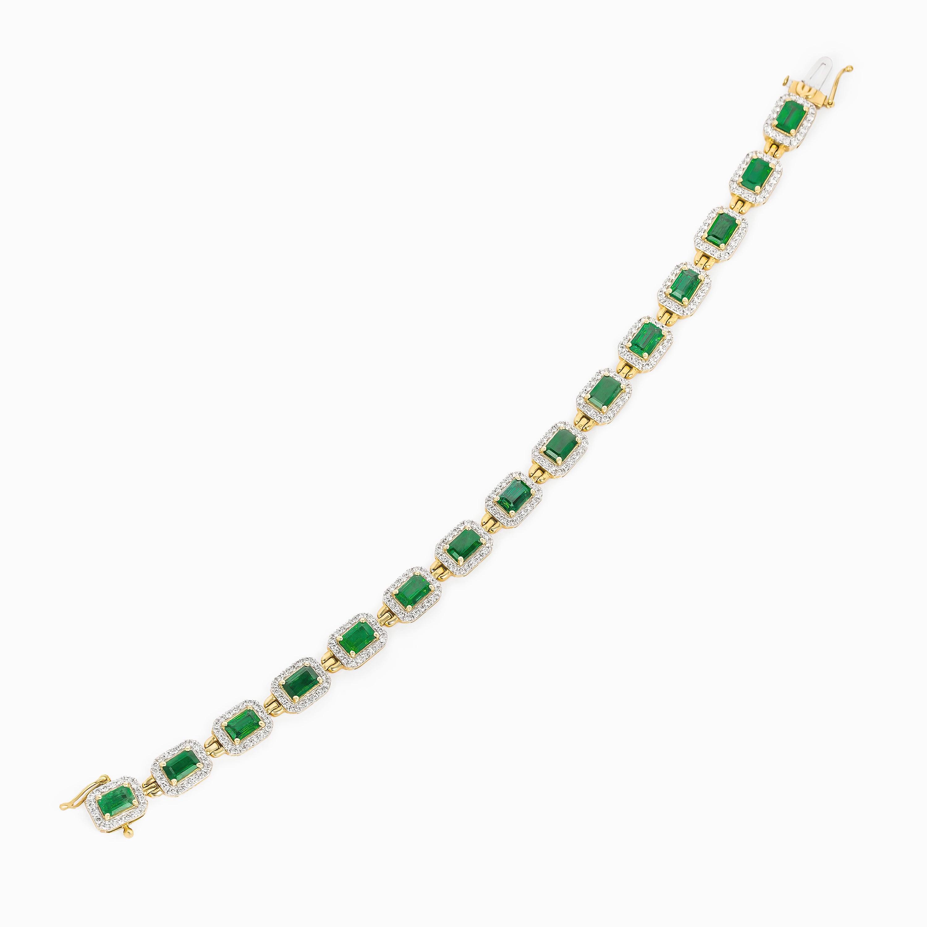 EMERALD AND DIAMOND BRACELET