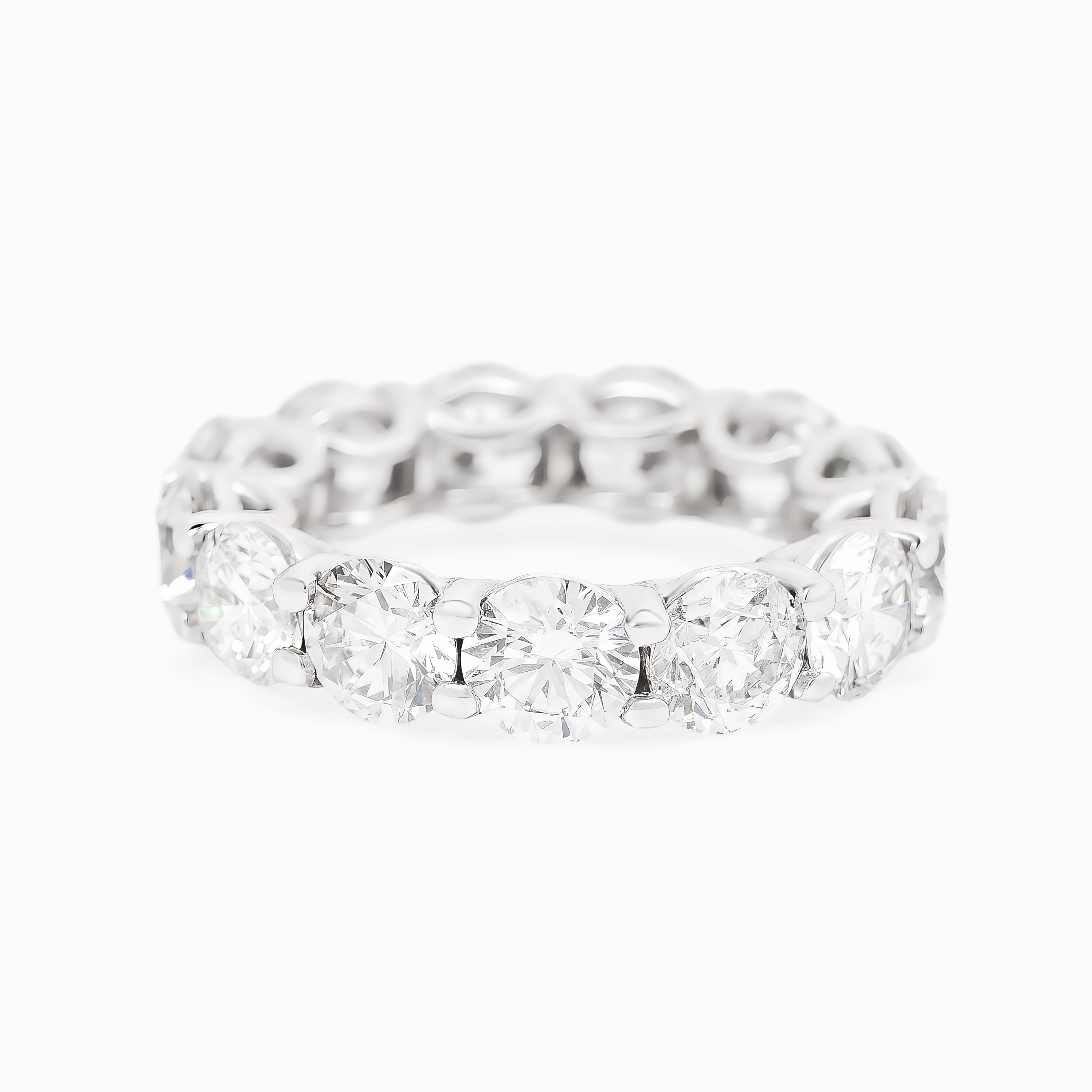 White Gold Ring with Diamond Only Stones
