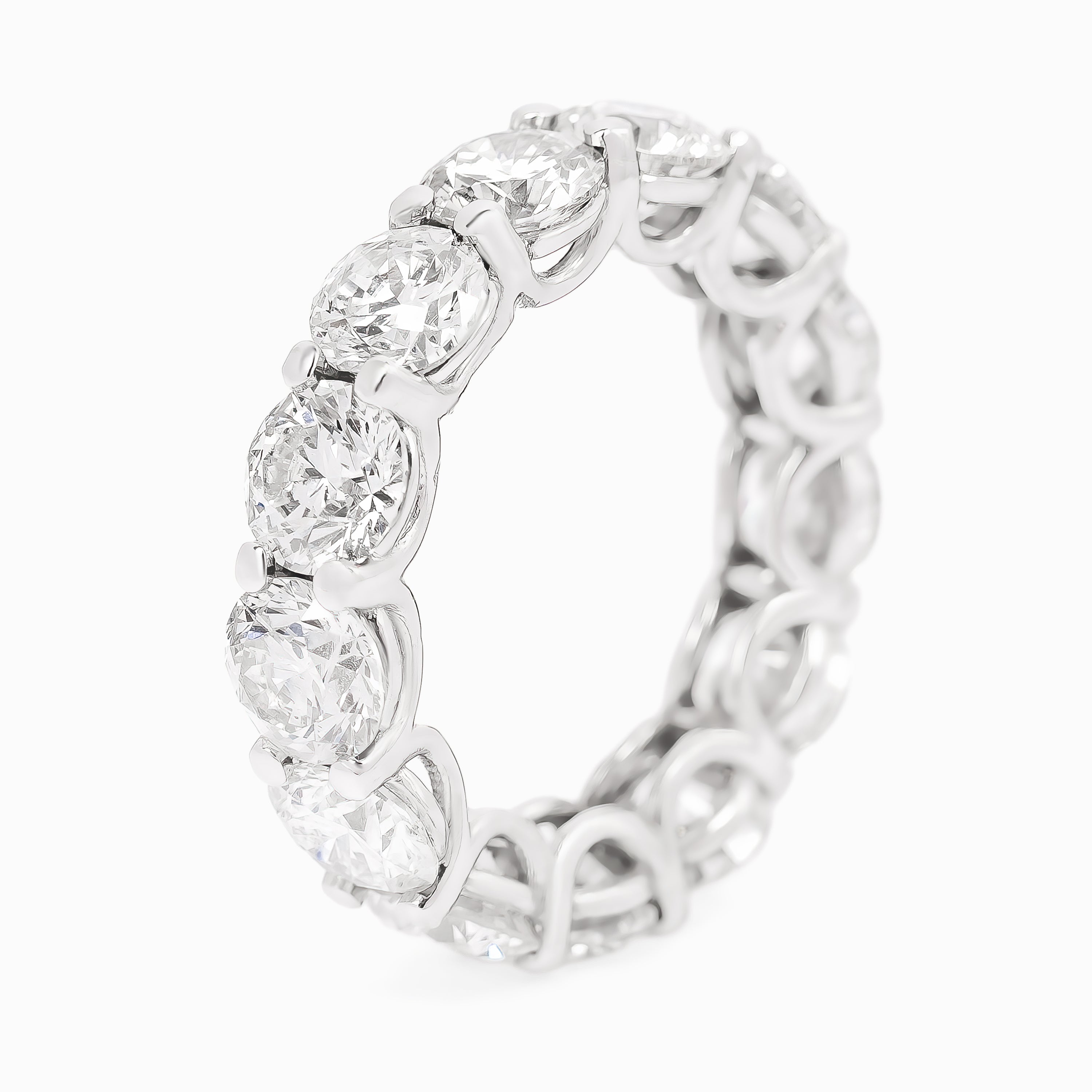 White Gold Ring with Diamond Only Stones