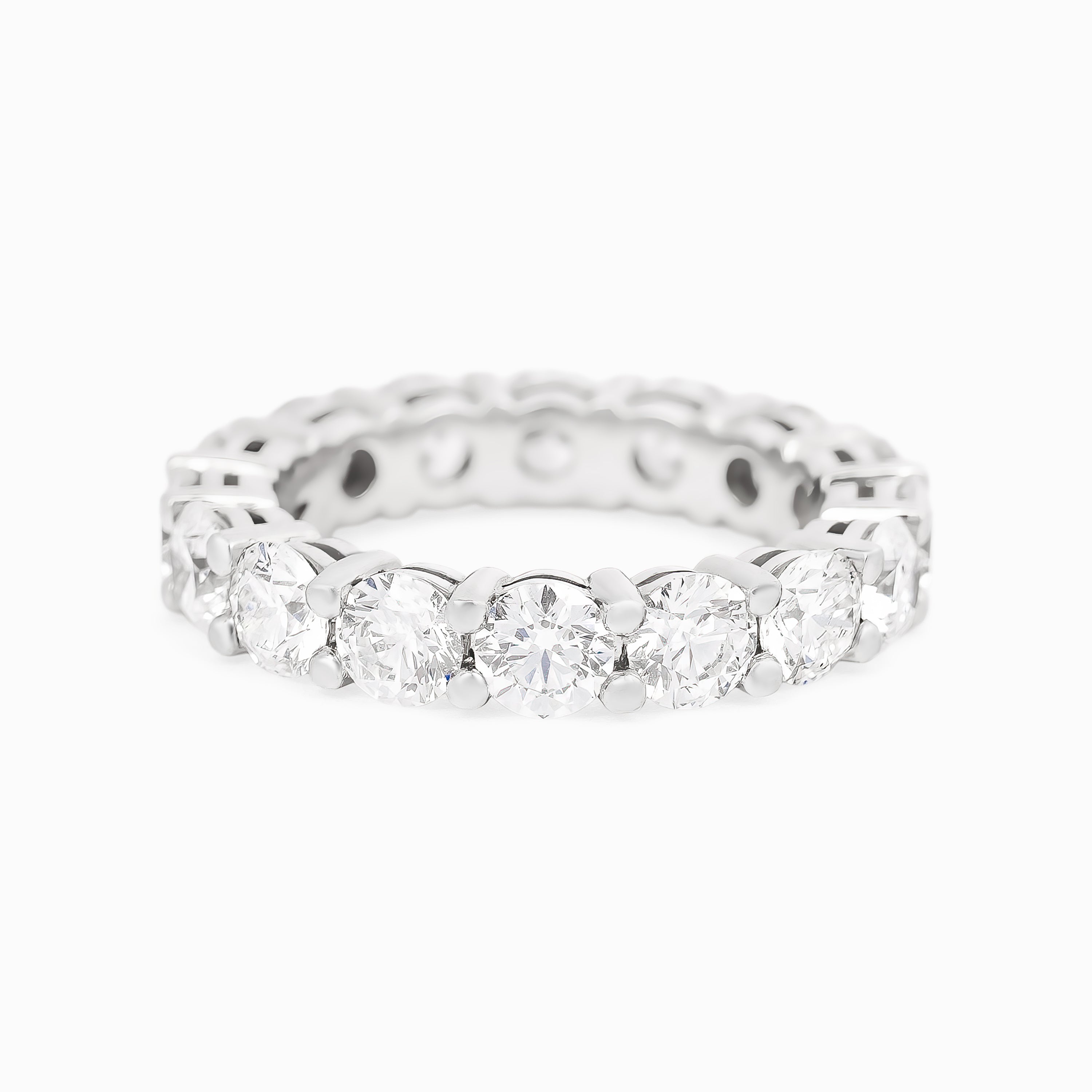 Platinum Ring with Diamond Only Stones