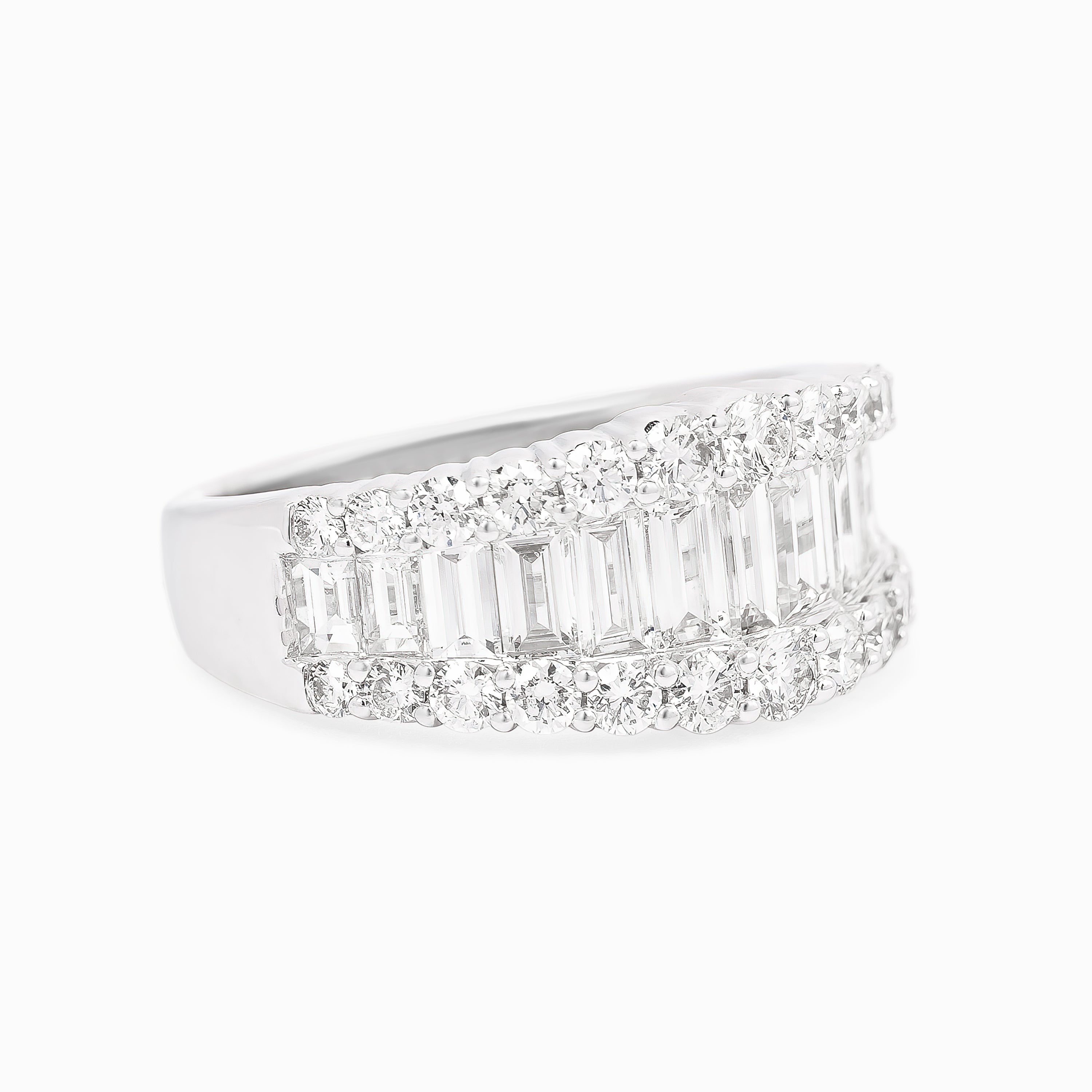 White Gold Ring with Diamond Only Stones