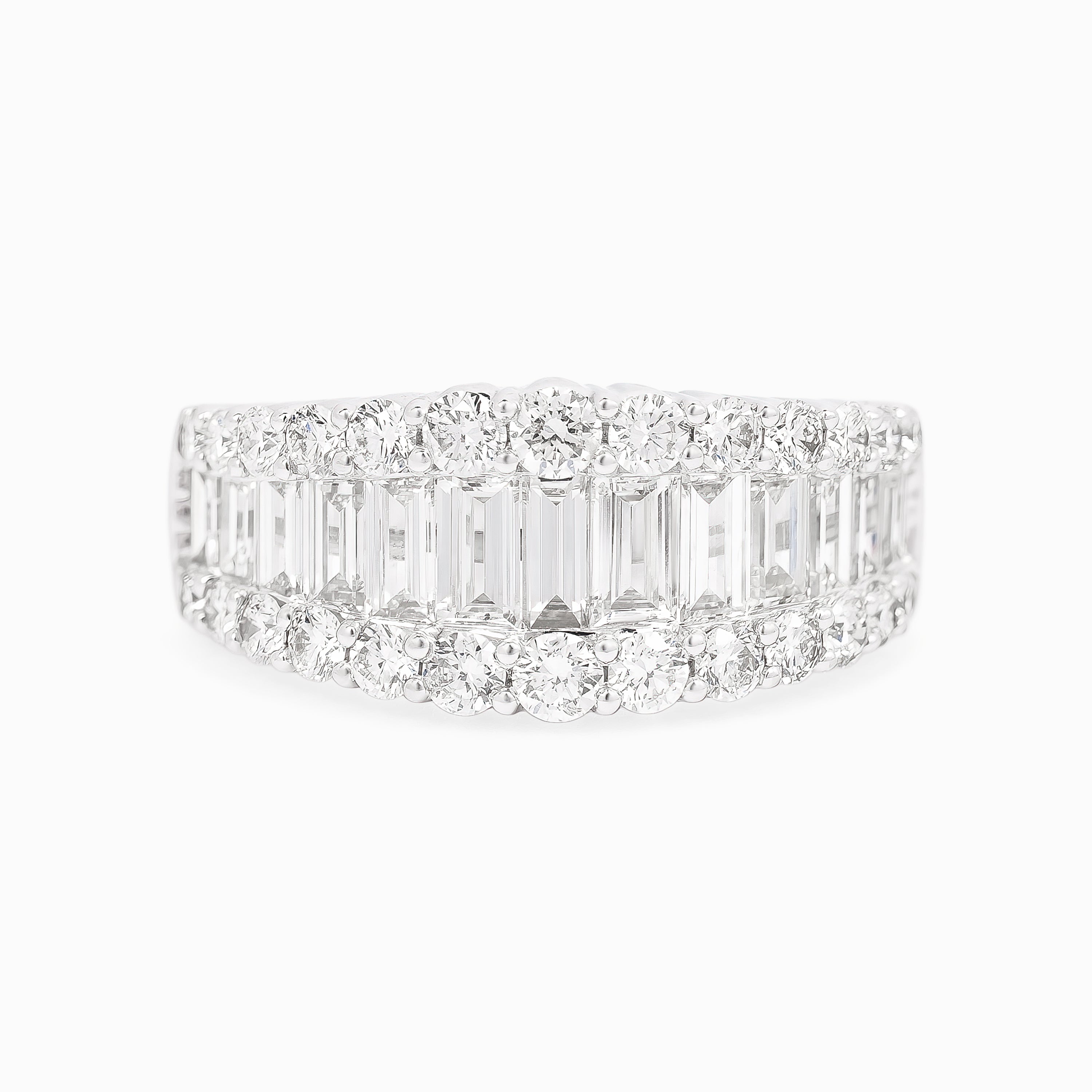 White Gold Ring with Diamond Only Stones
