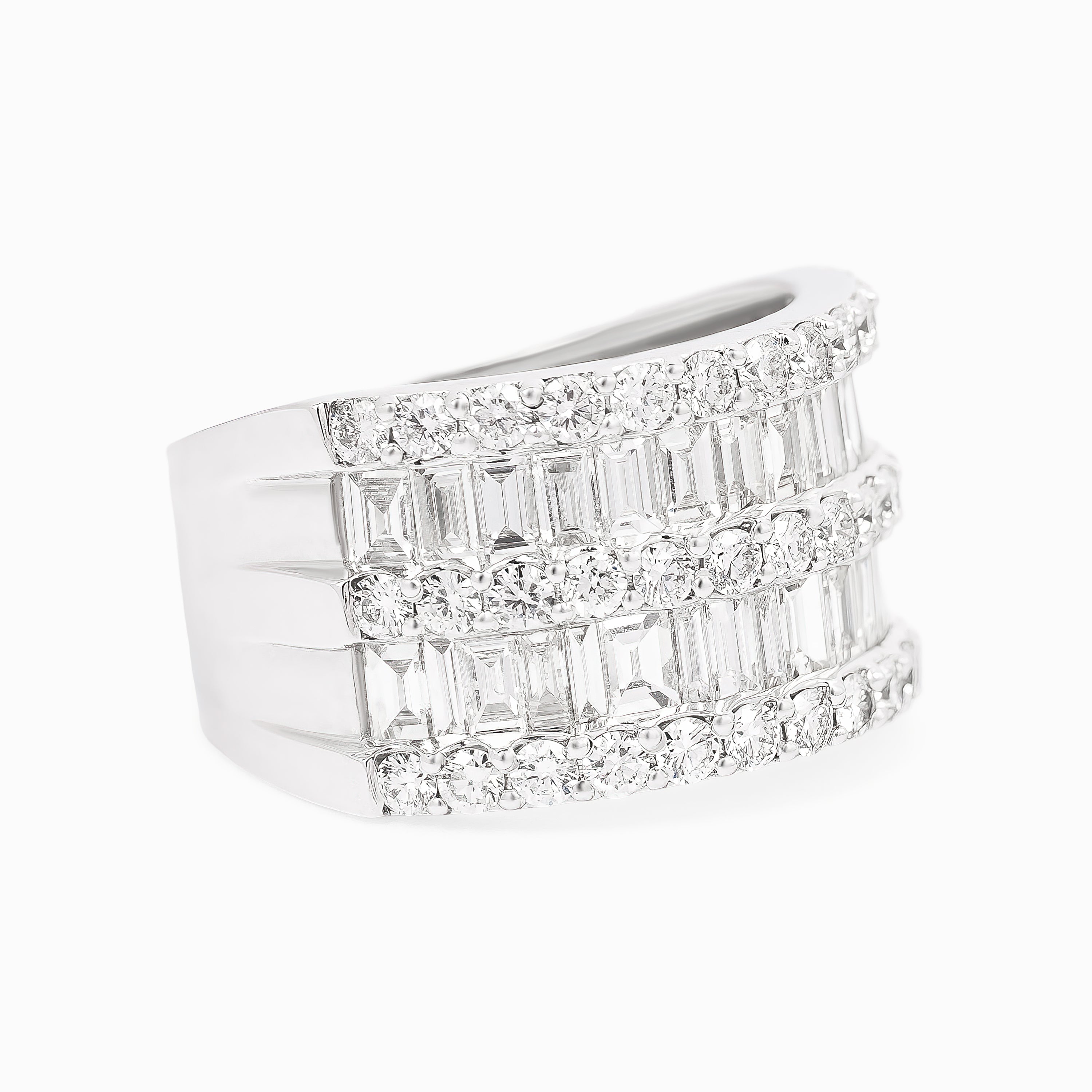 White Gold Ring with Diamond Only Stones