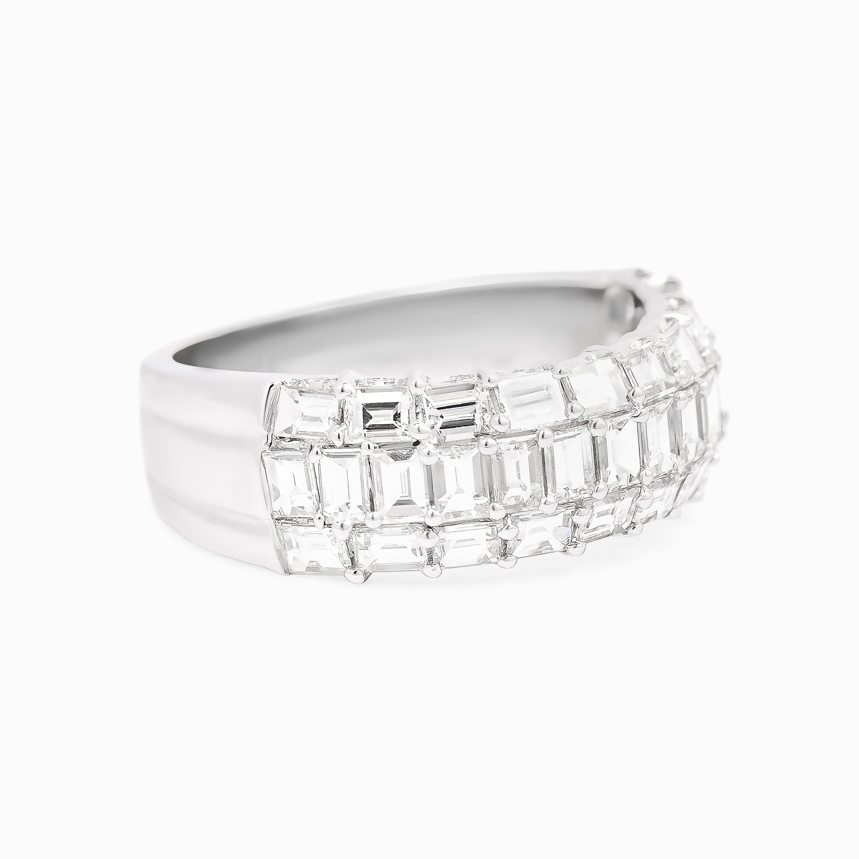 White Gold Ring with Diamond Only Stones