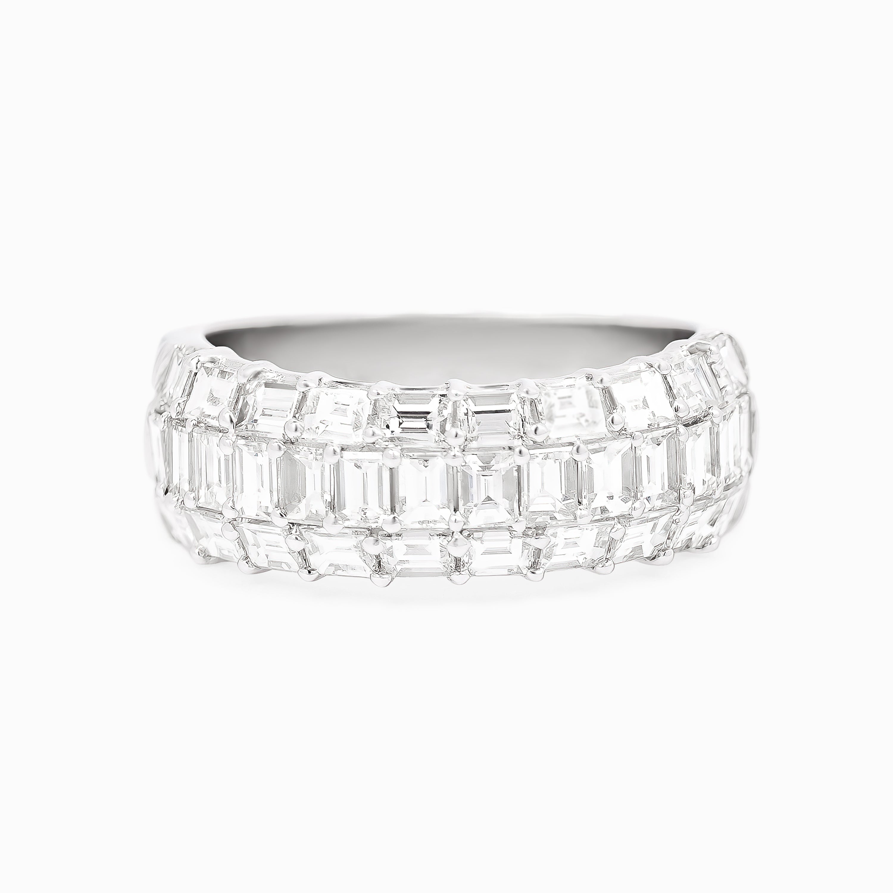 White Gold Ring with Diamond Only Stones
