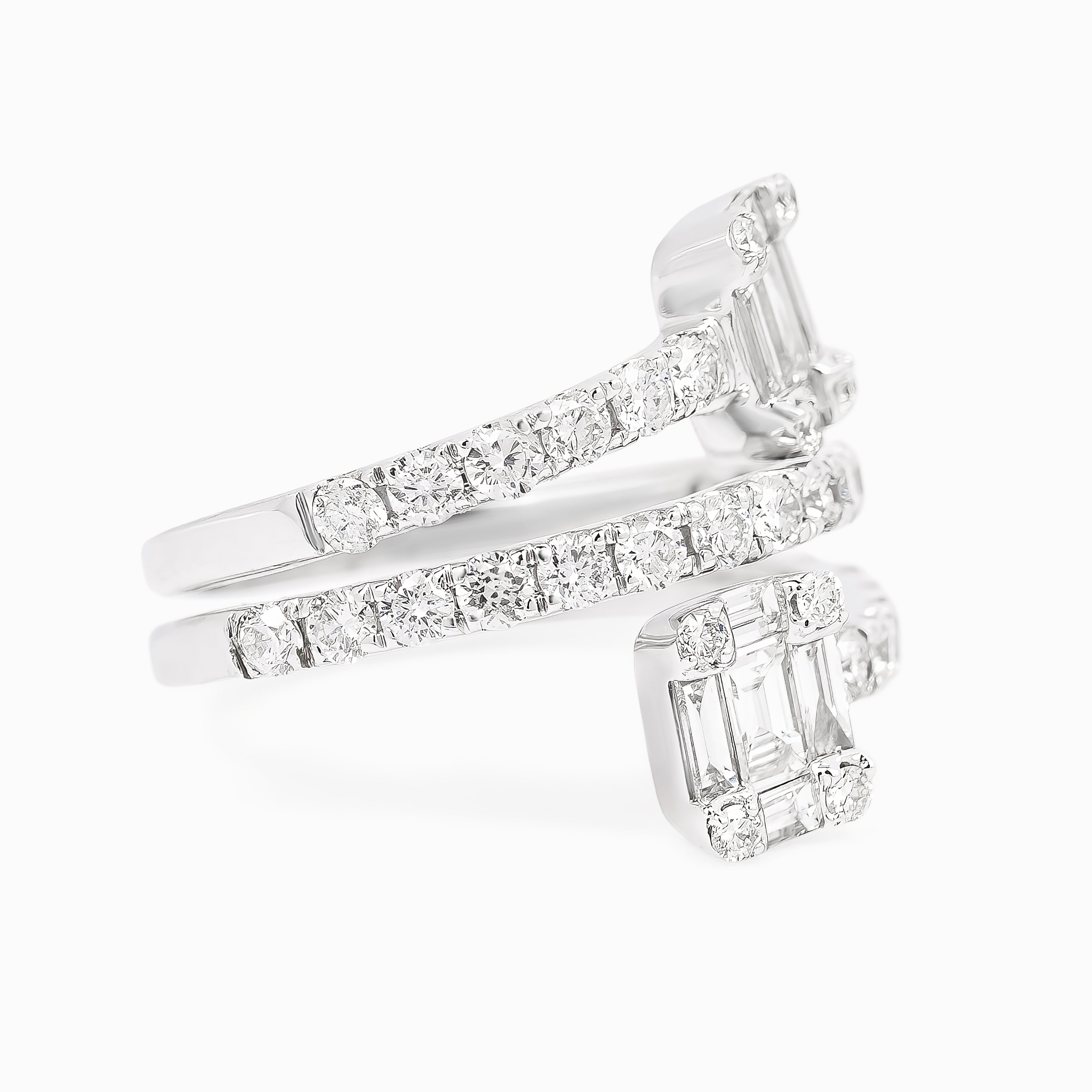 White Gold Ring with Diamond Only Stones