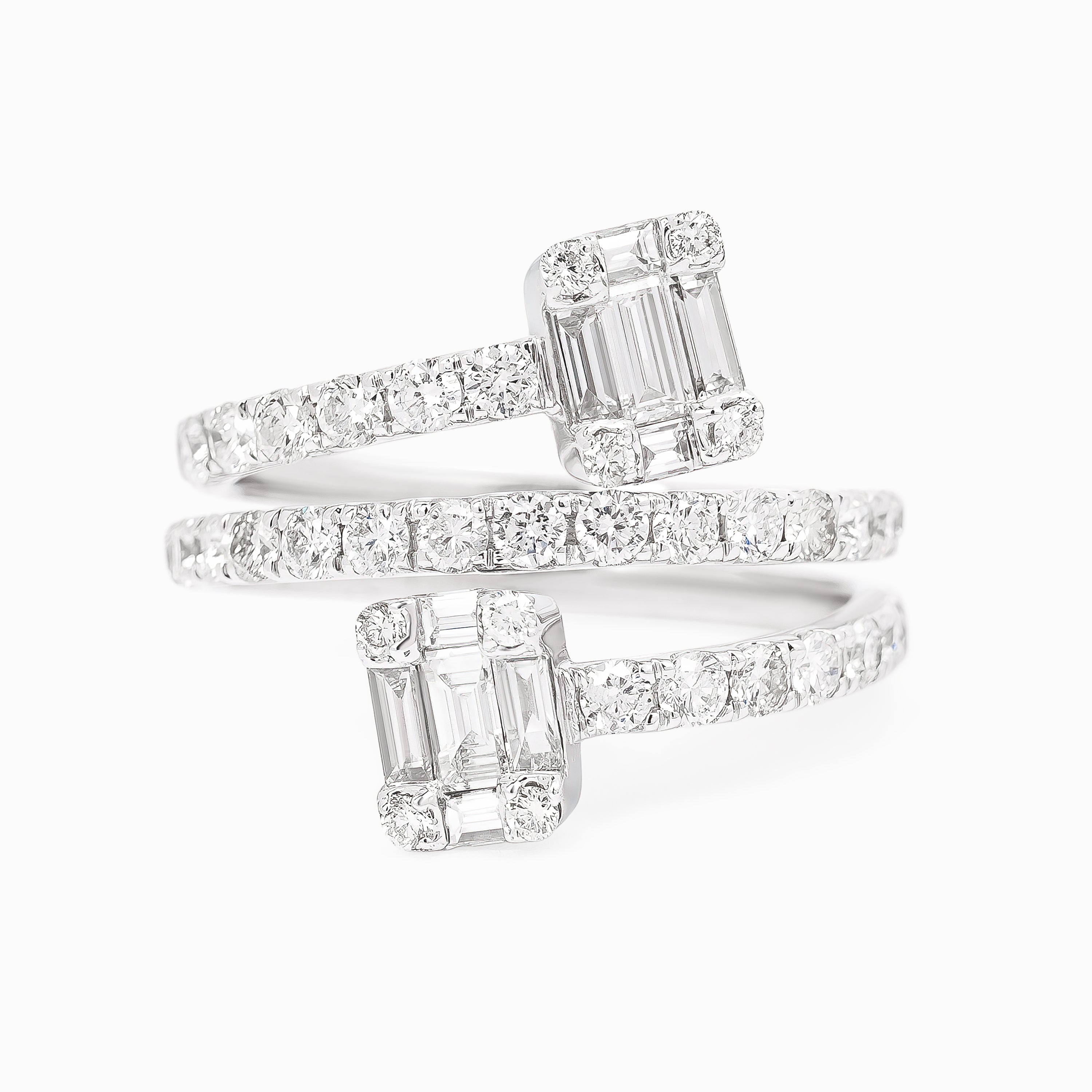 White Gold Ring with Diamond Only Stones