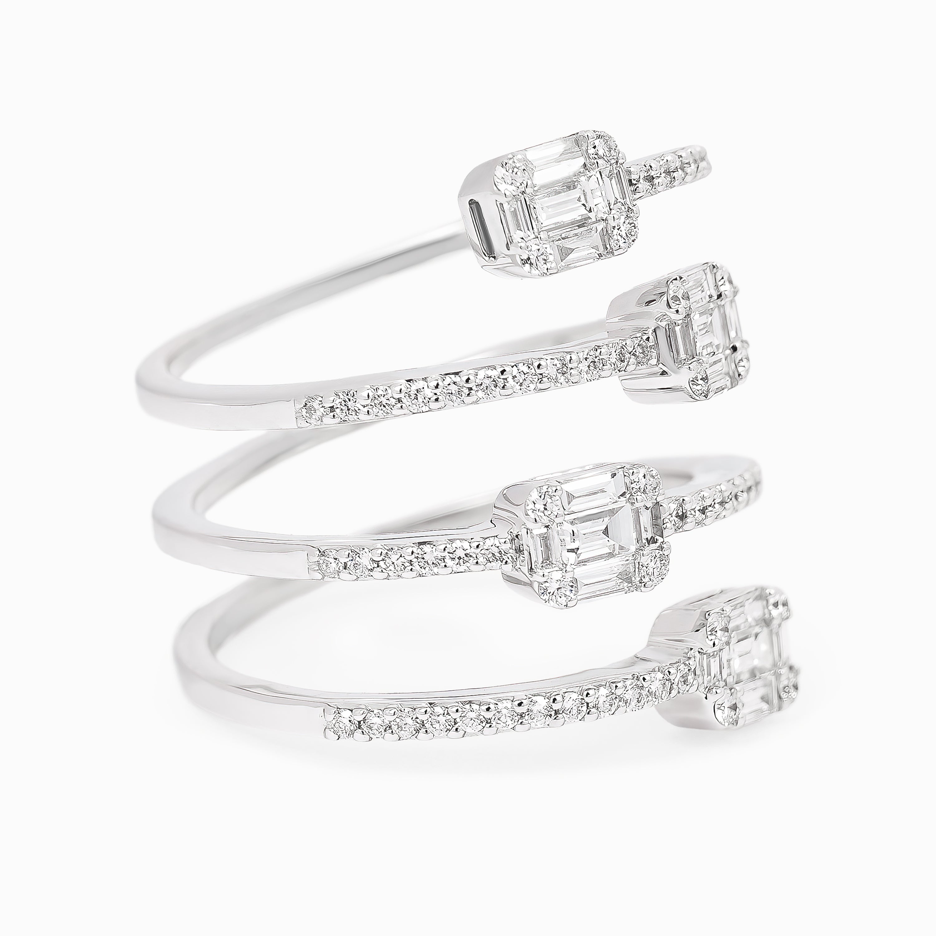DIAMOND SPIRAL RING