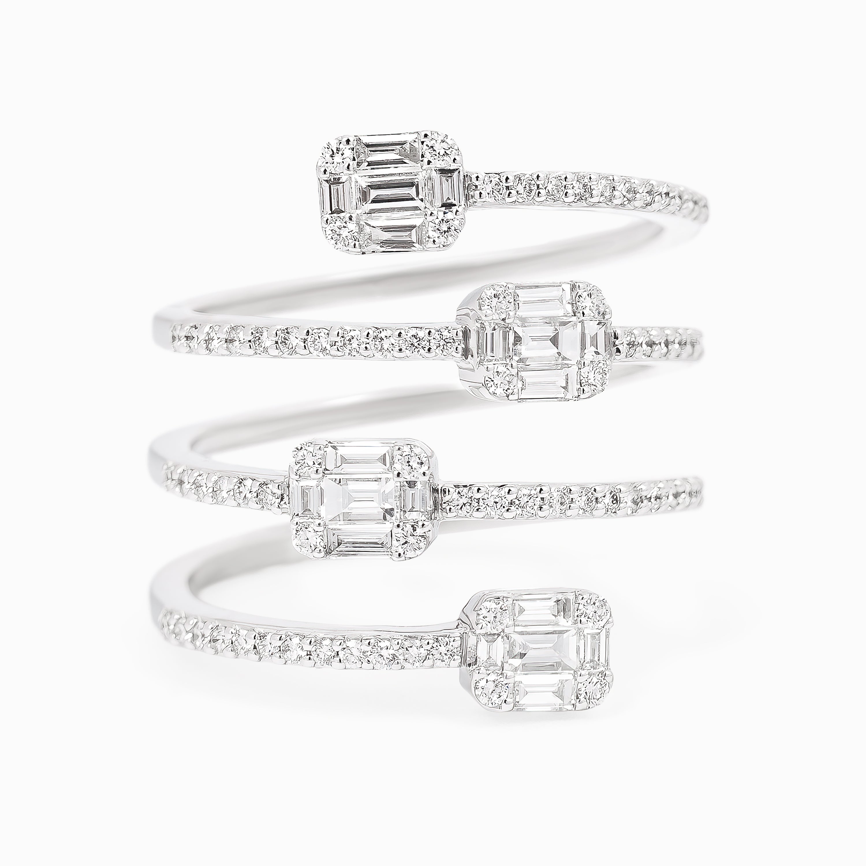 DIAMOND SPIRAL RING