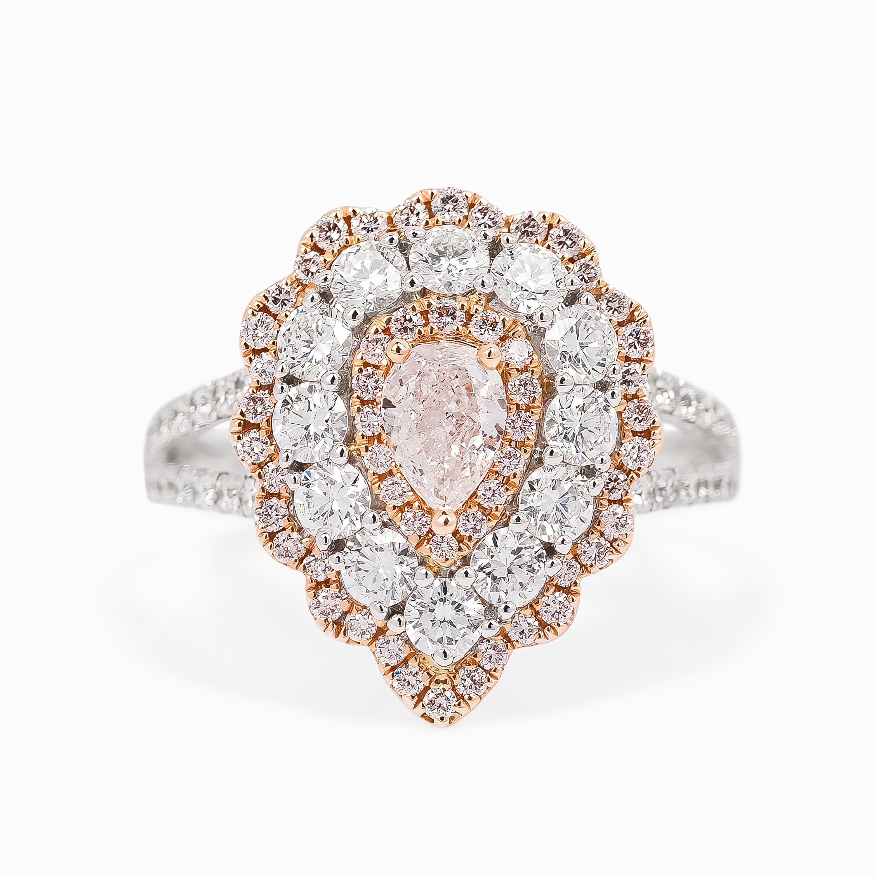 White Gold Ring with Diamond Only Stones