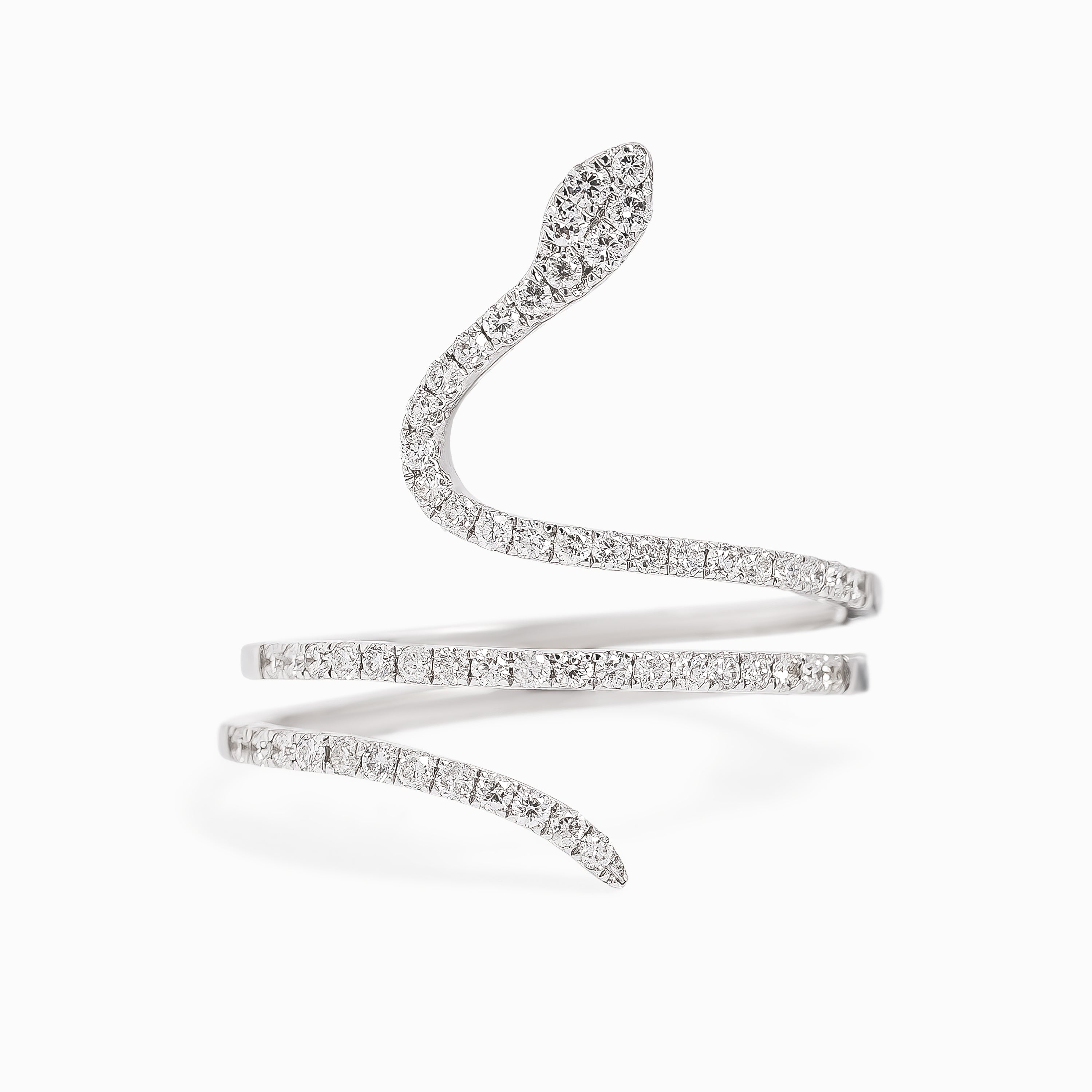 White Gold Ring with Diamond Only Stones