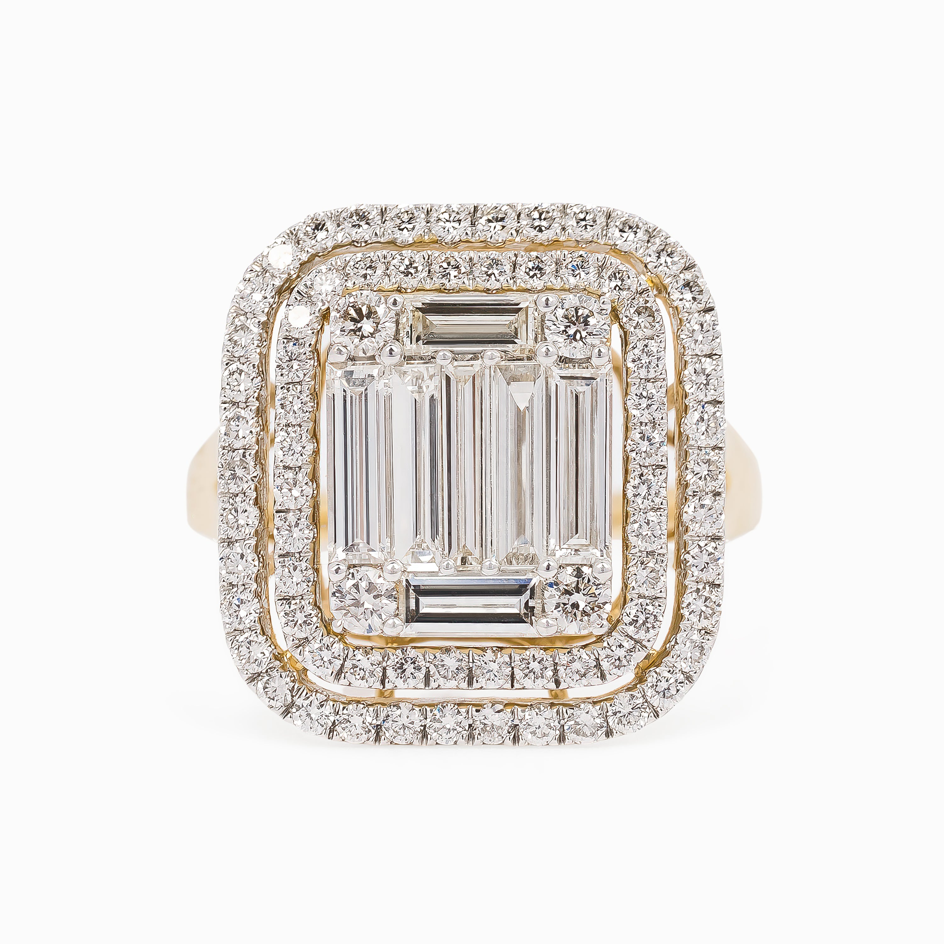 Yellow Gold  Ring With Diamond Stones