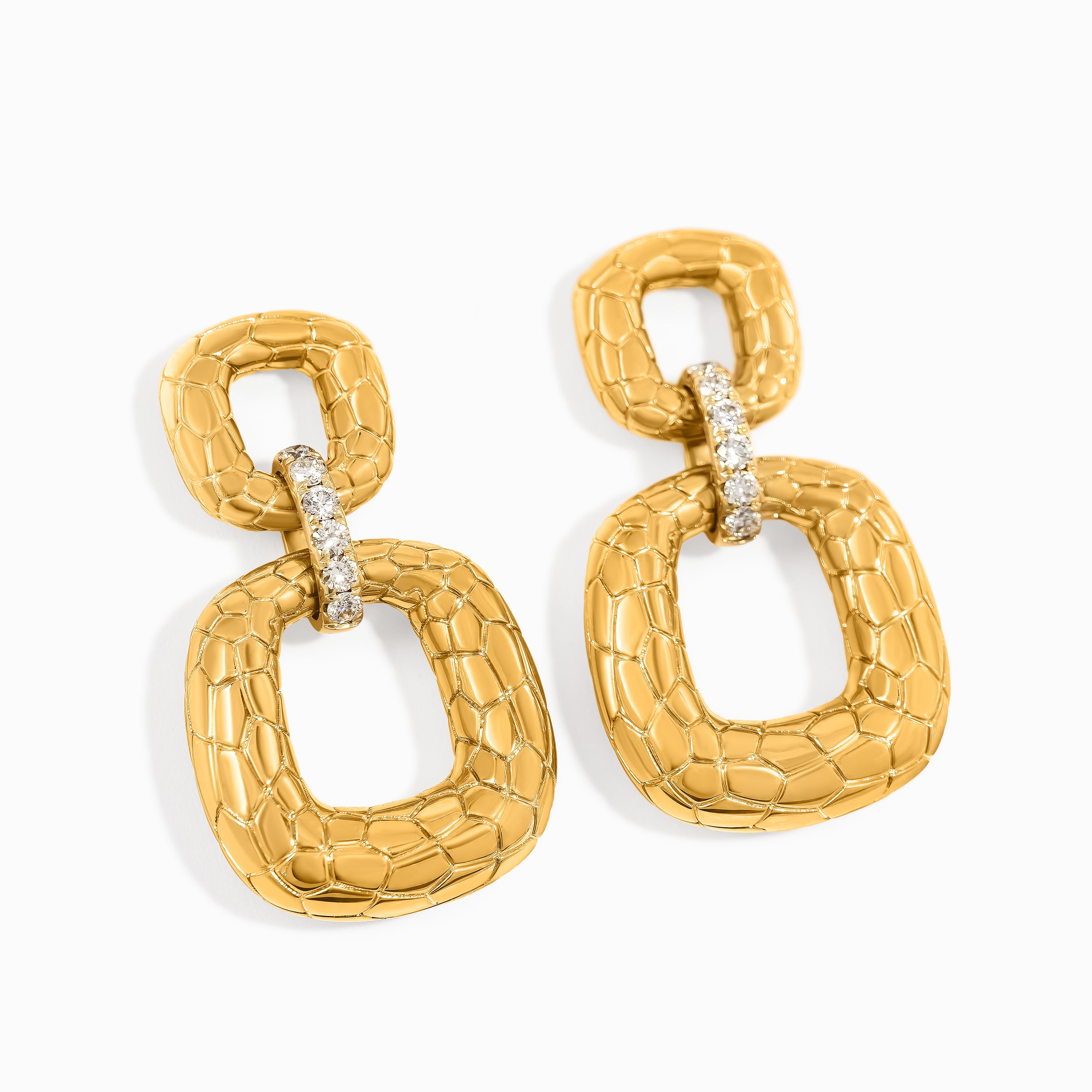 GOLD DIAMOND MAJESTIC EARRINGS