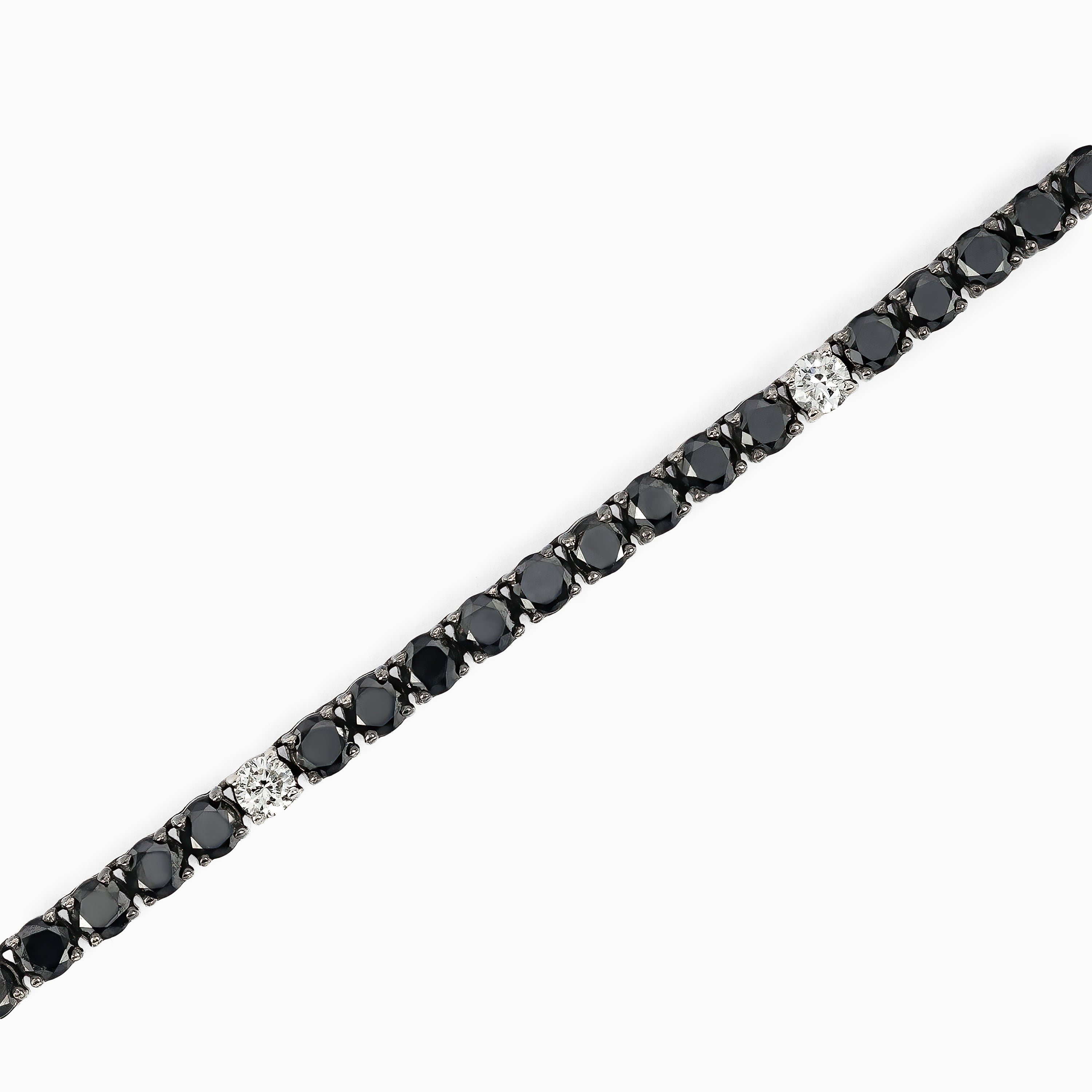 White Gold Tennis Necklace with Diamond Only Stones