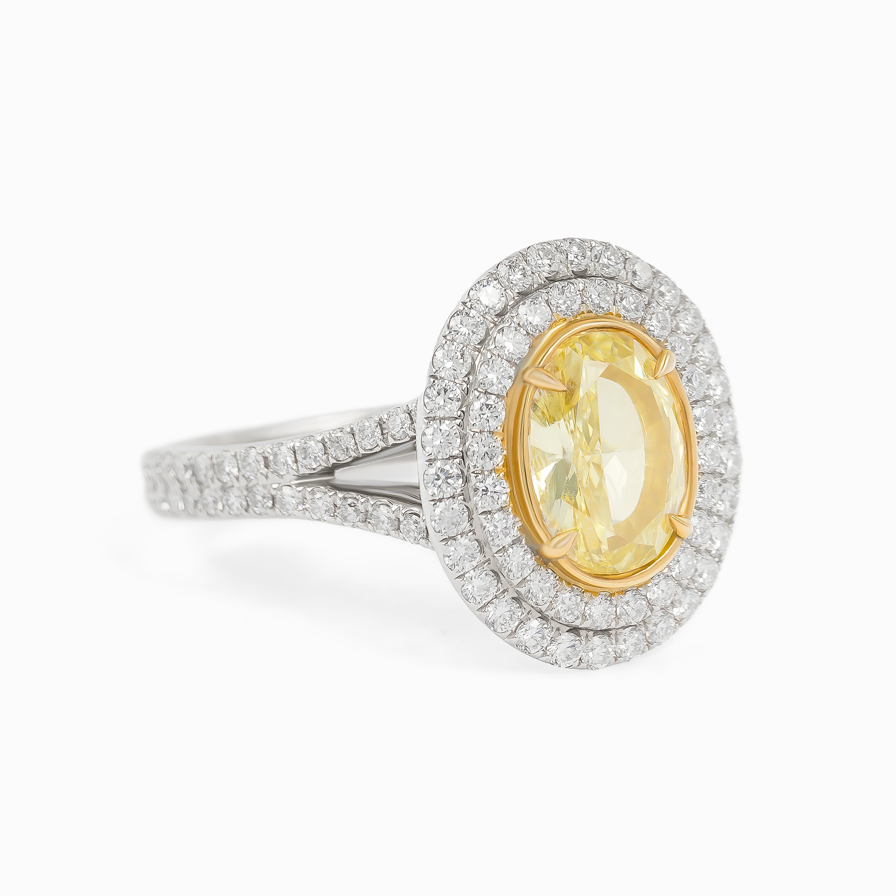 White Gold Ring with Diamond Only Stones