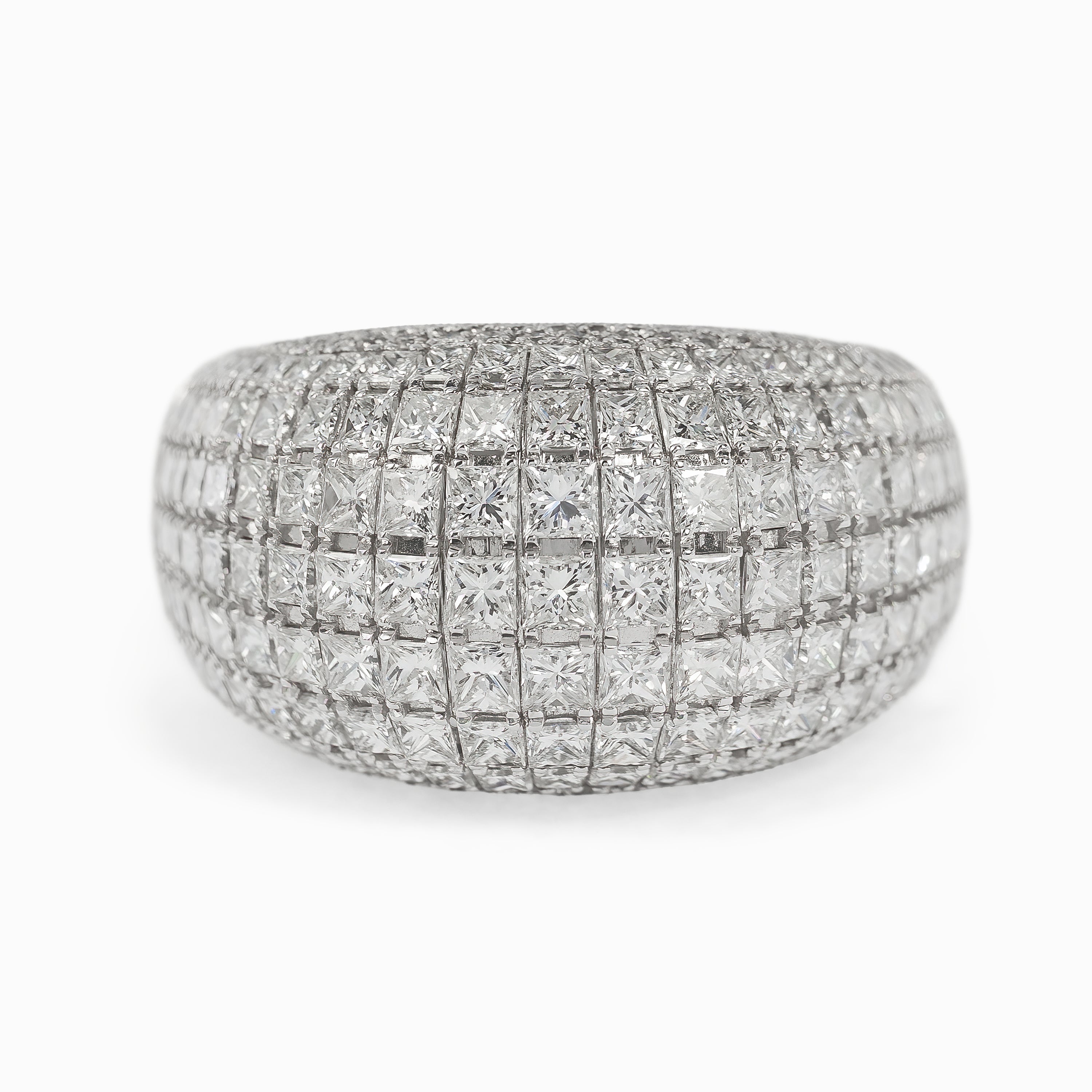 White Gold Ring with Diamond Only Stones