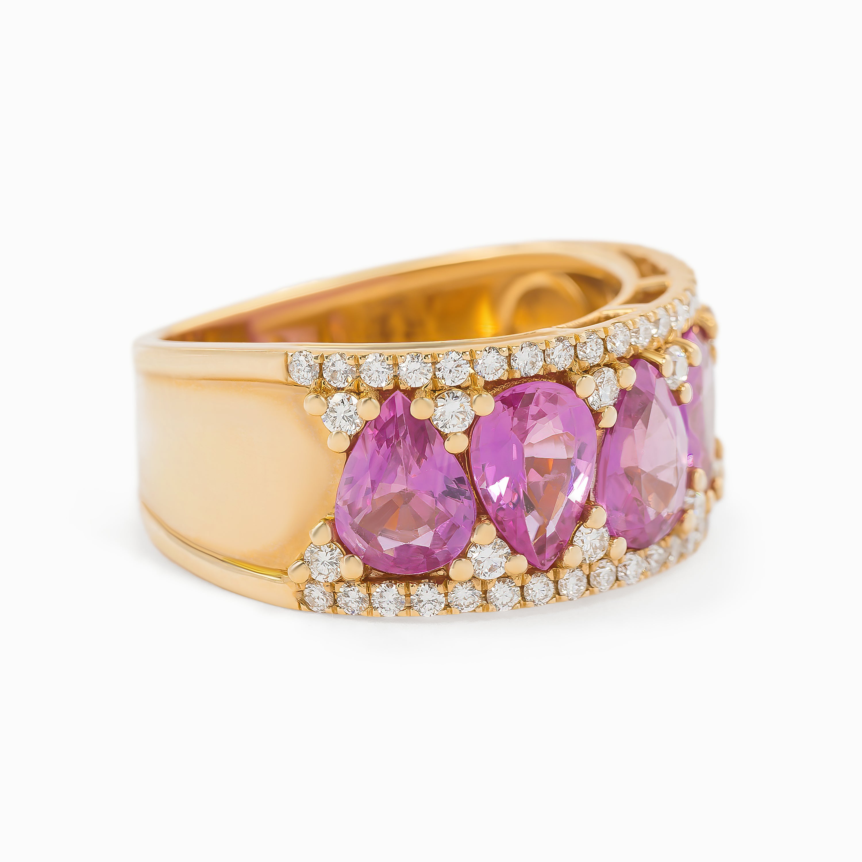 PINK SAPPHIRE DIAMOND RING