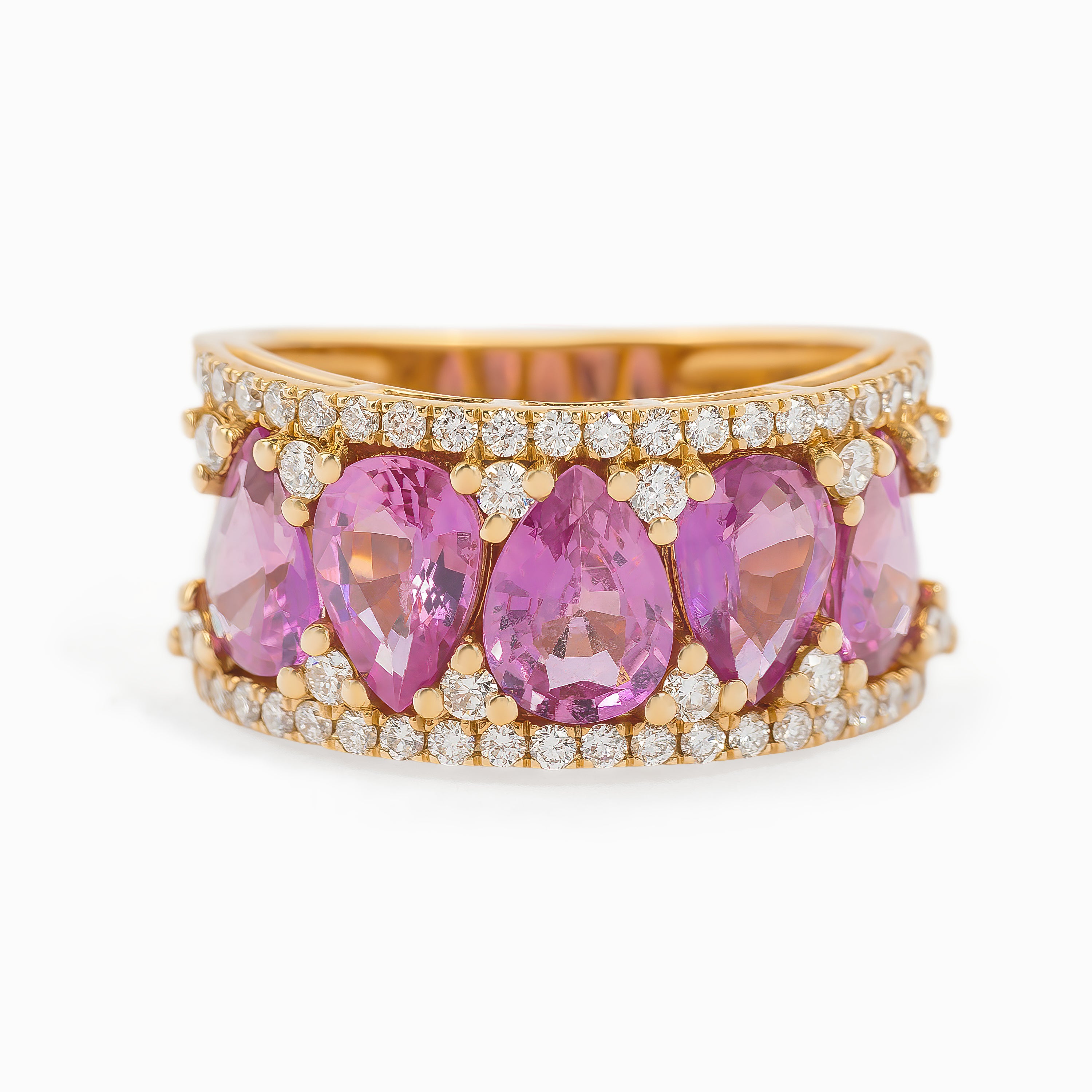 PINK SAPPHIRE DIAMOND RING