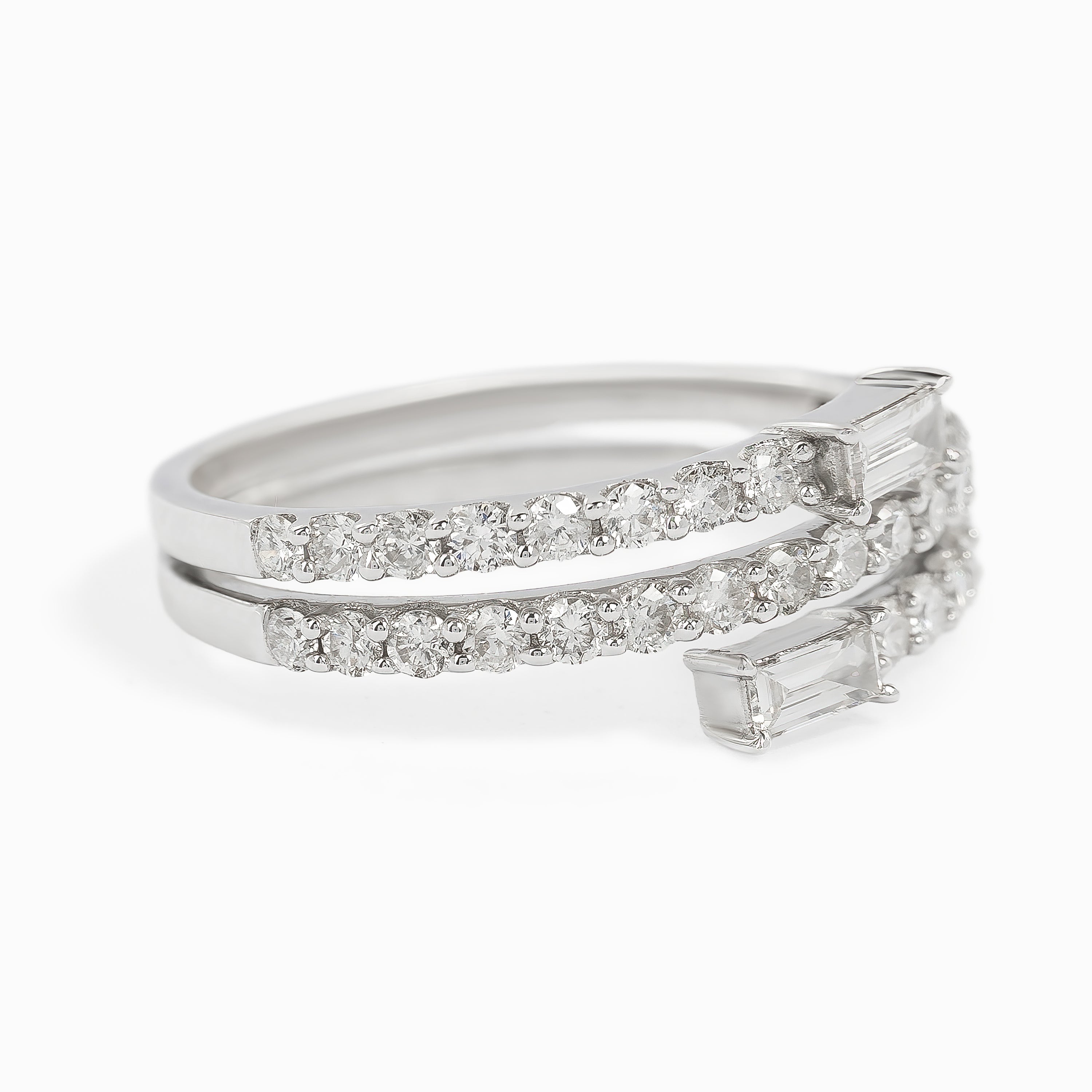 White Gold Ring with Diamond Only Stones