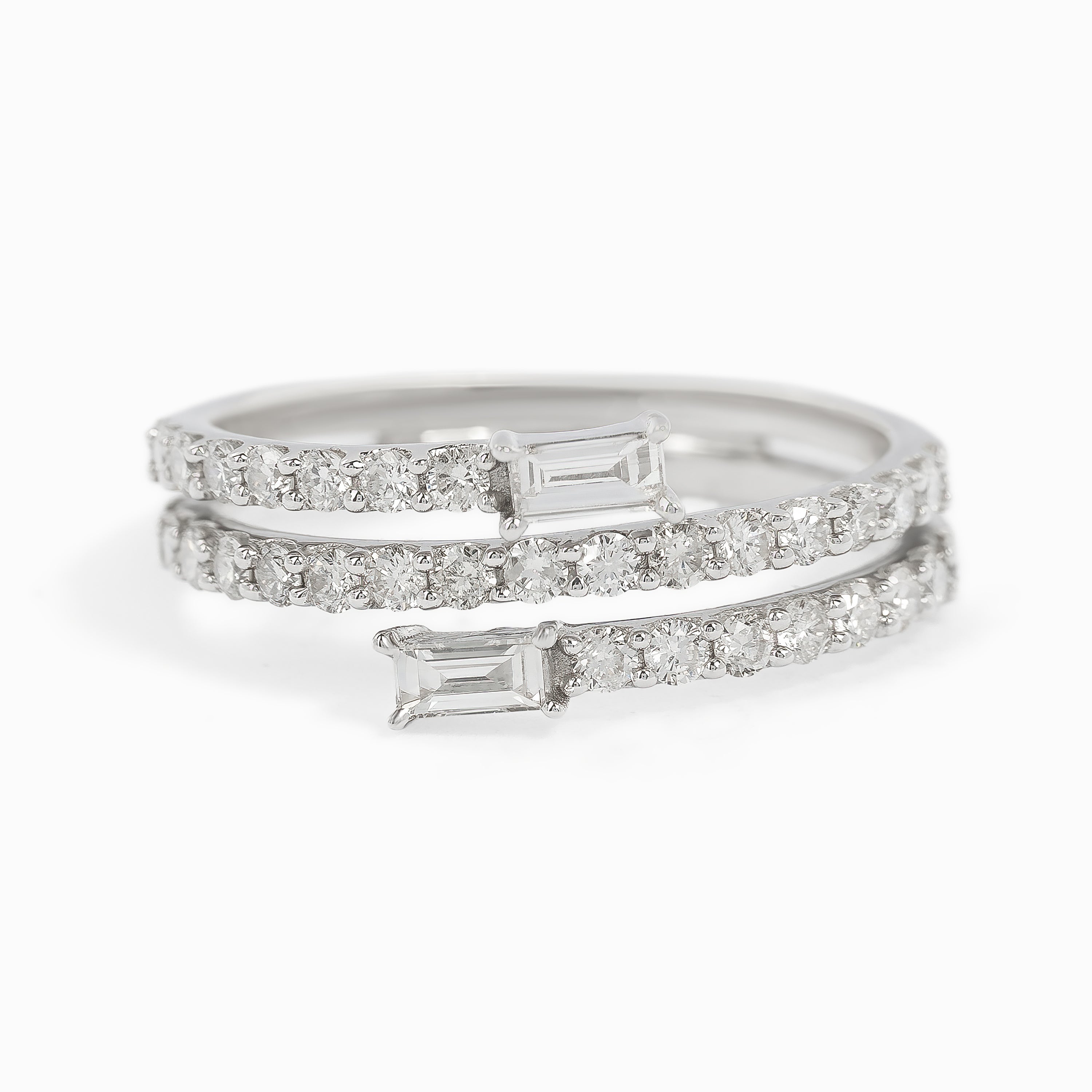 White Gold Ring with Diamond Only Stones