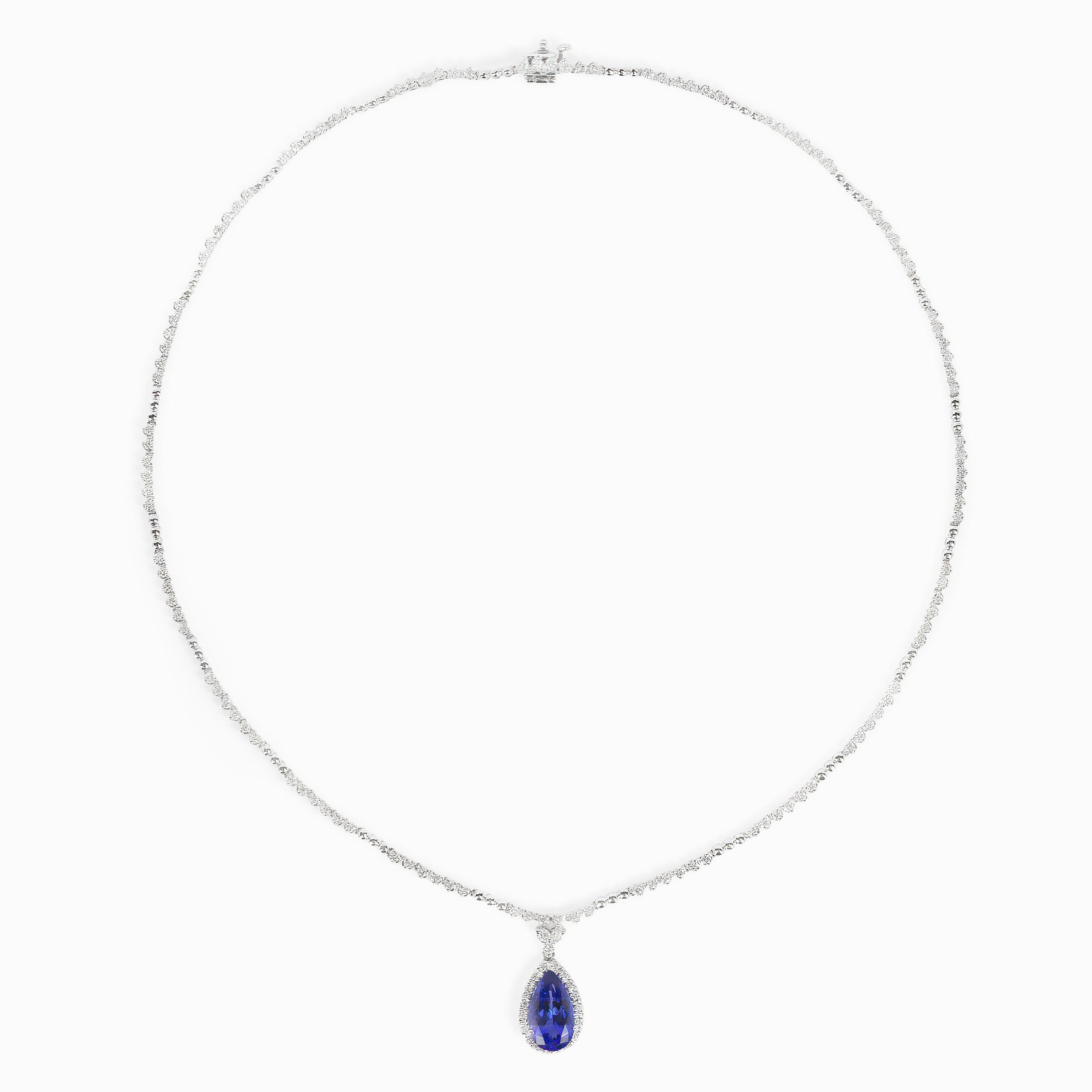 Diamond and Tanzanite Necklace