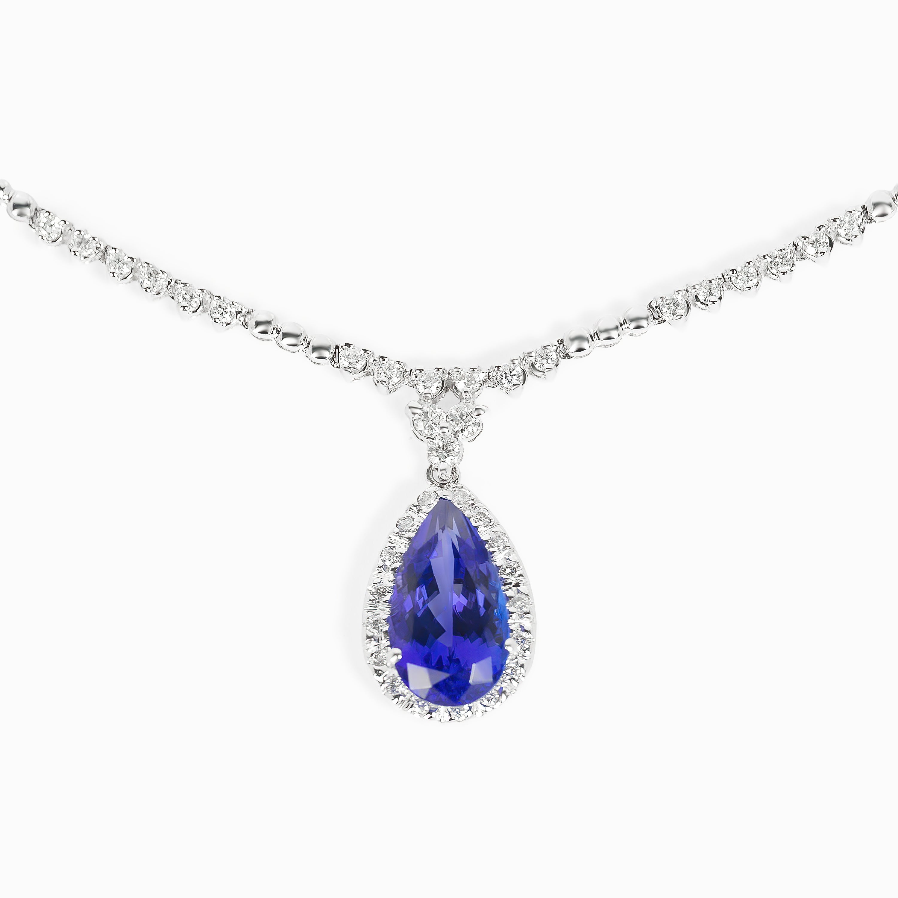 Diamond and Tanzanite Necklace