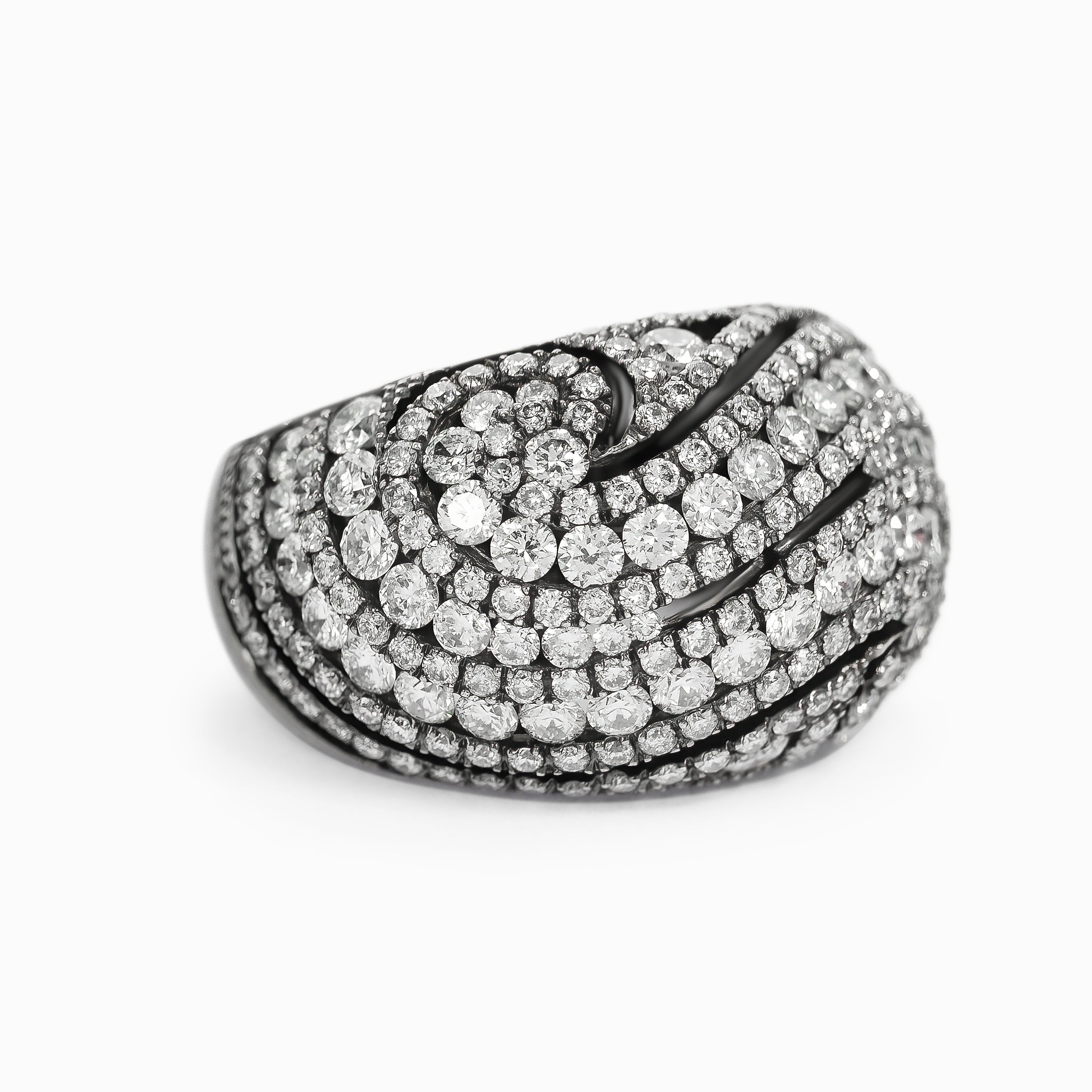 White Gold Ring with Diamond Only Stones