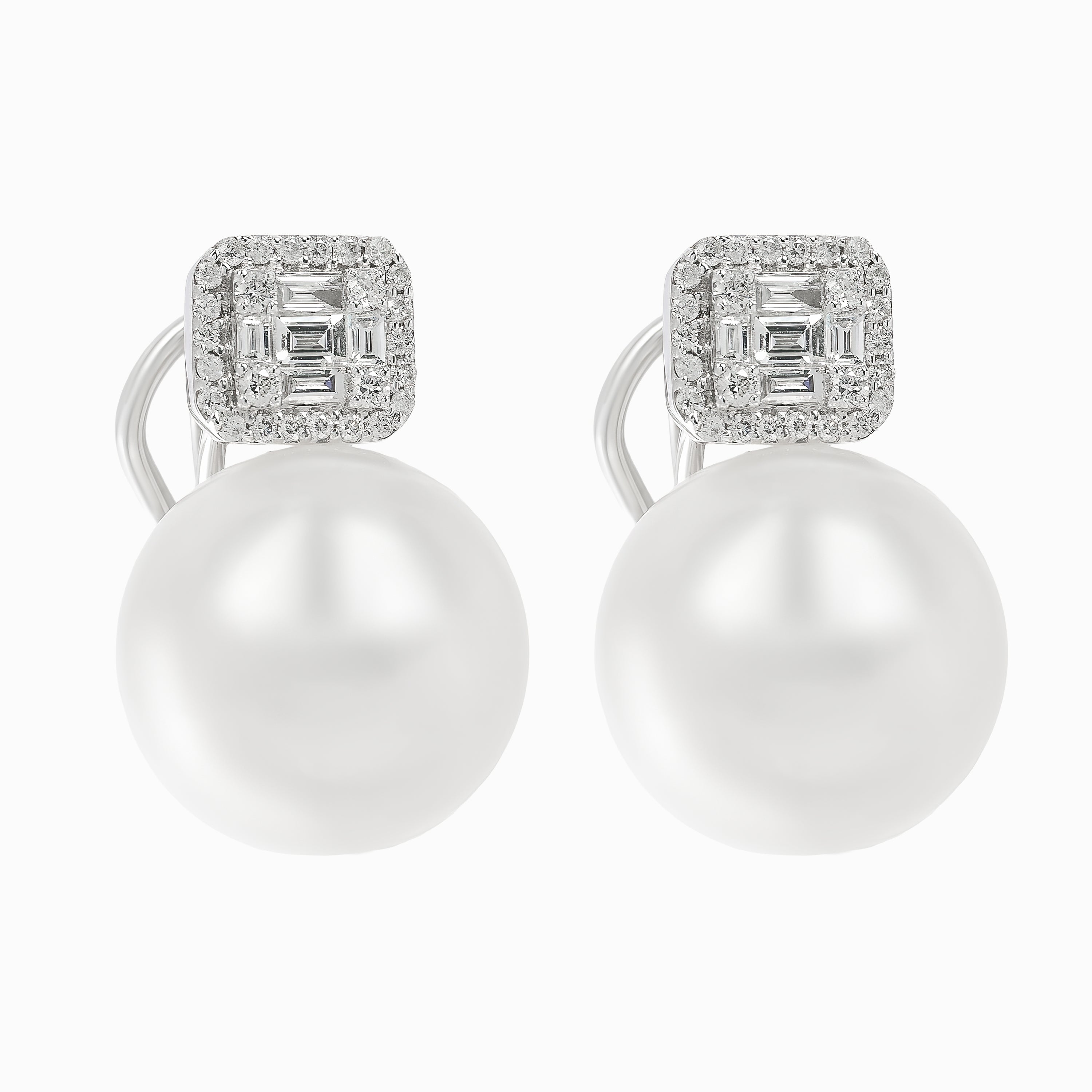 White Pearl Earrings