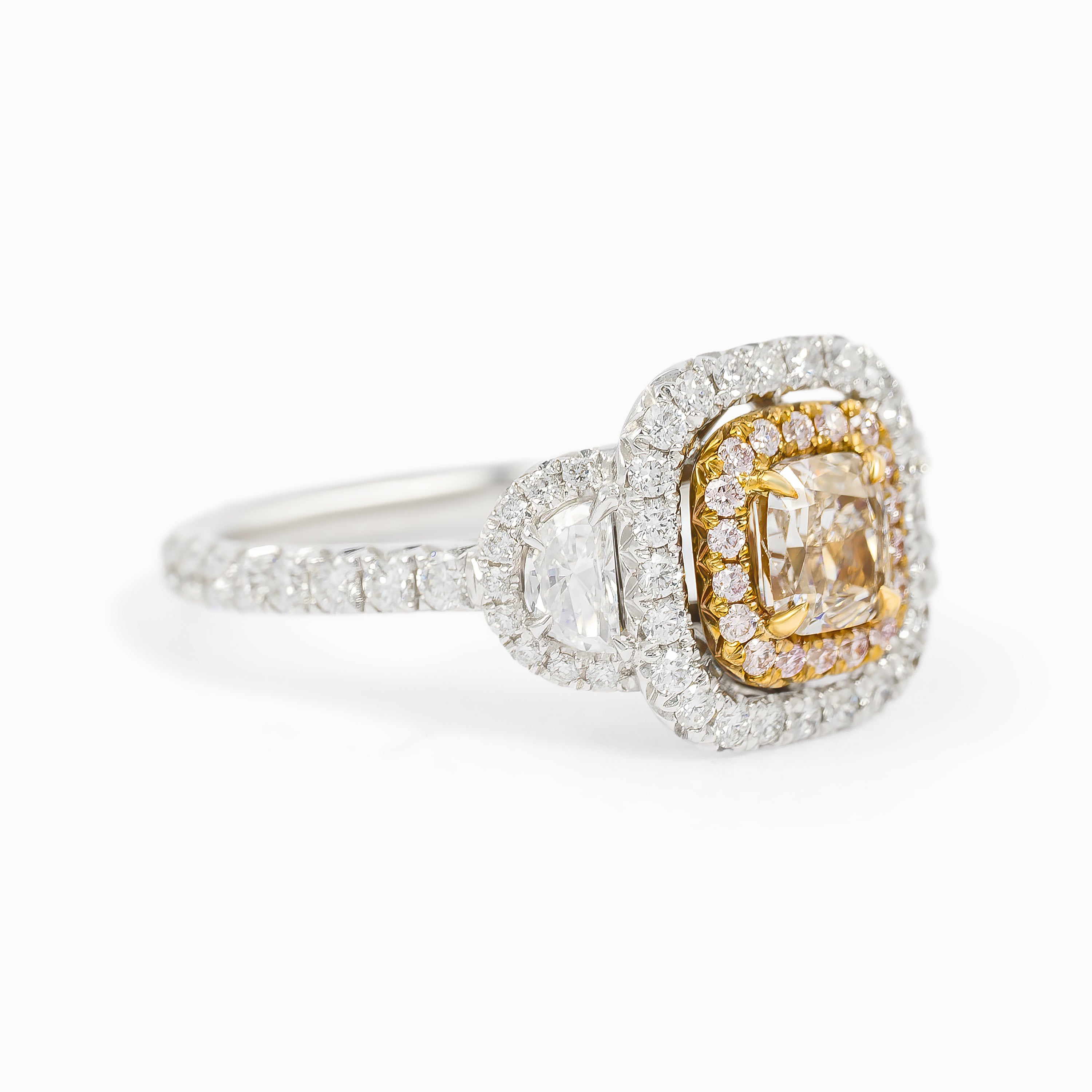 White Gold Ring with Diamond Only Stones