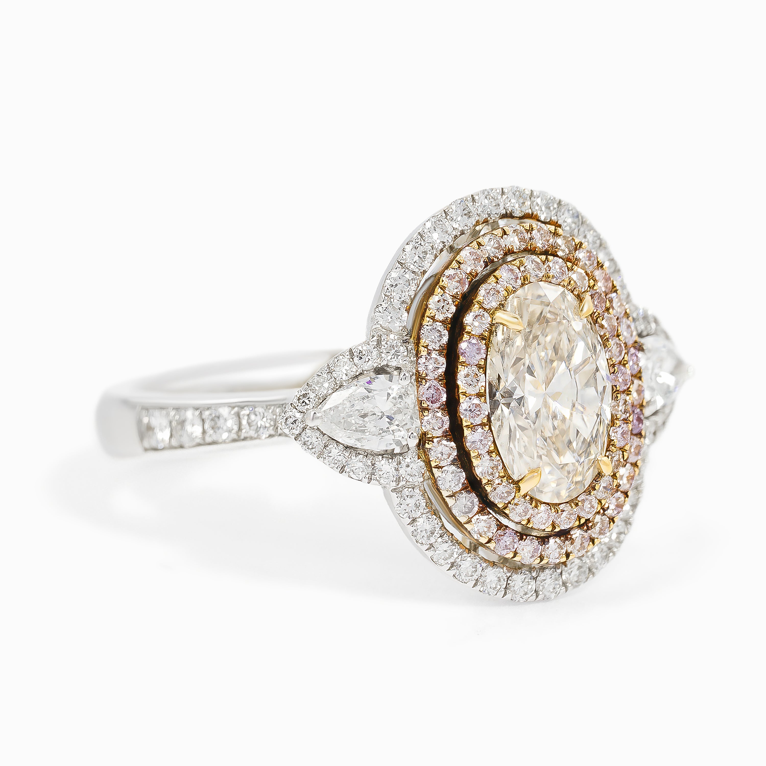 White Gold Ring with Diamond Only Stones